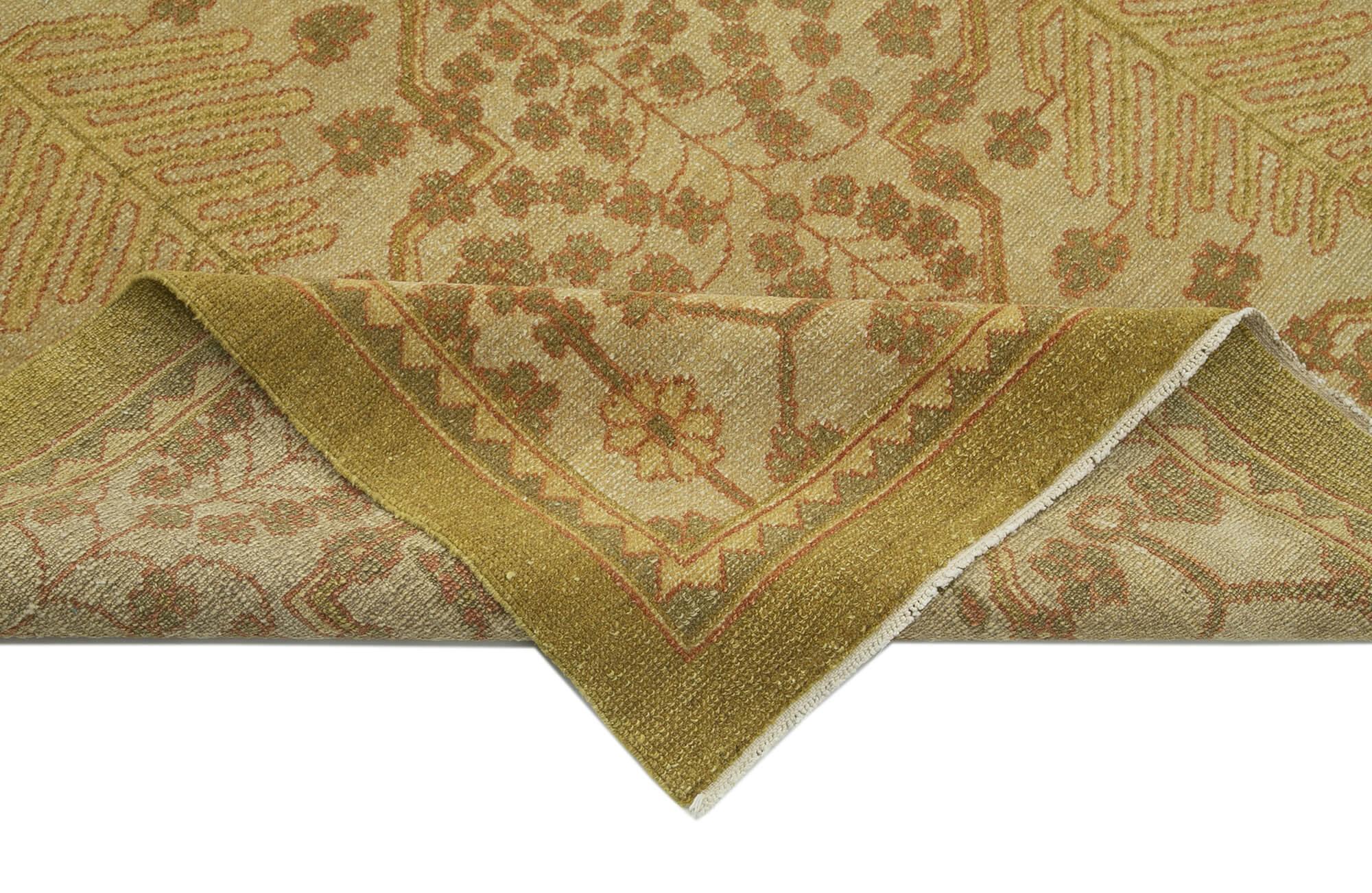 9 x 12 Yellow Oushak Rug - 3444