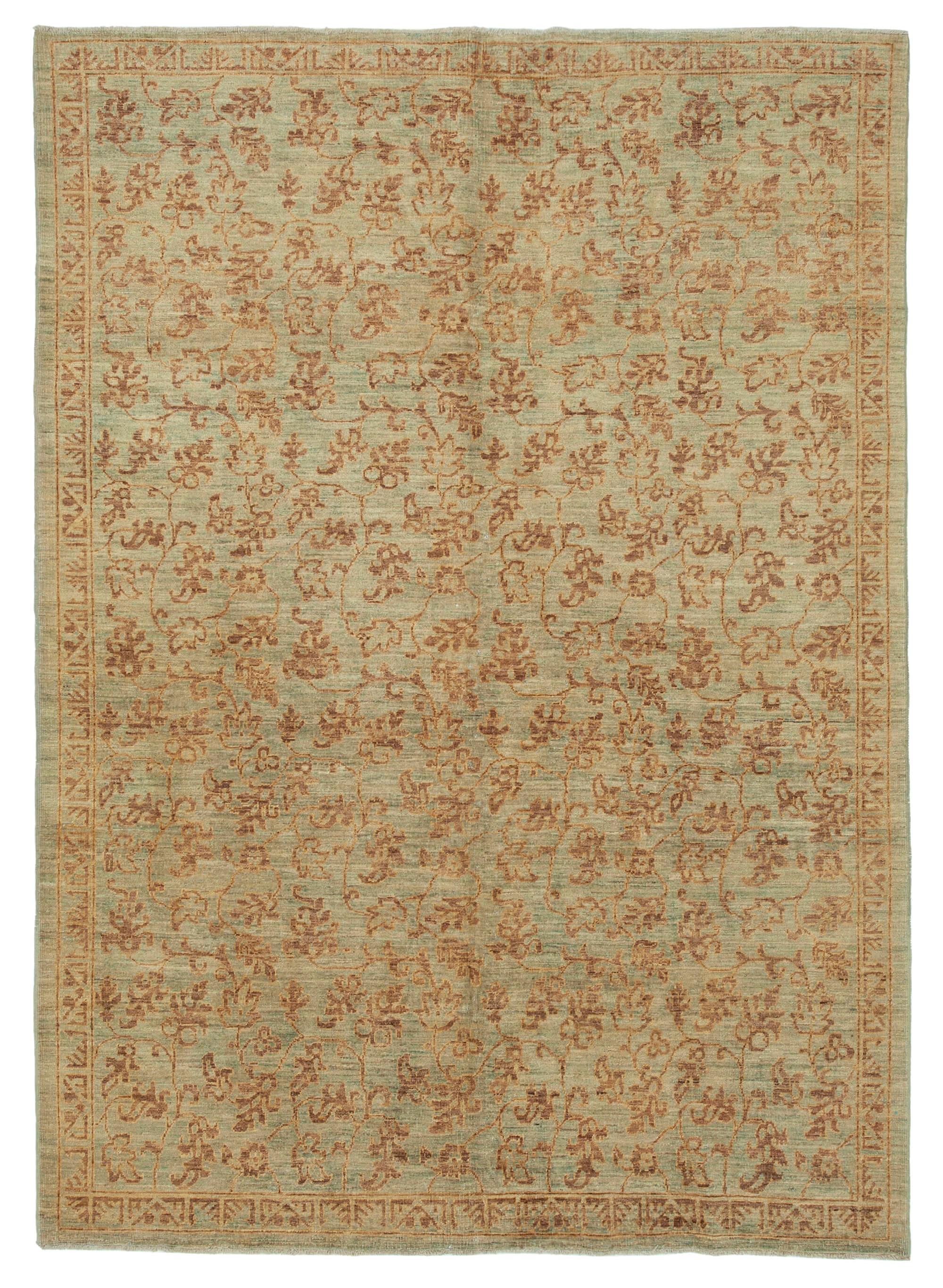 6 x 8 Brown Oushak Rug - 3458