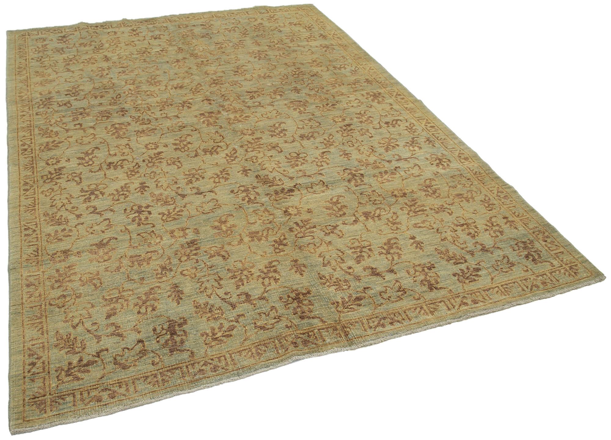 6 x 8 Brown Oushak Rug - 3458