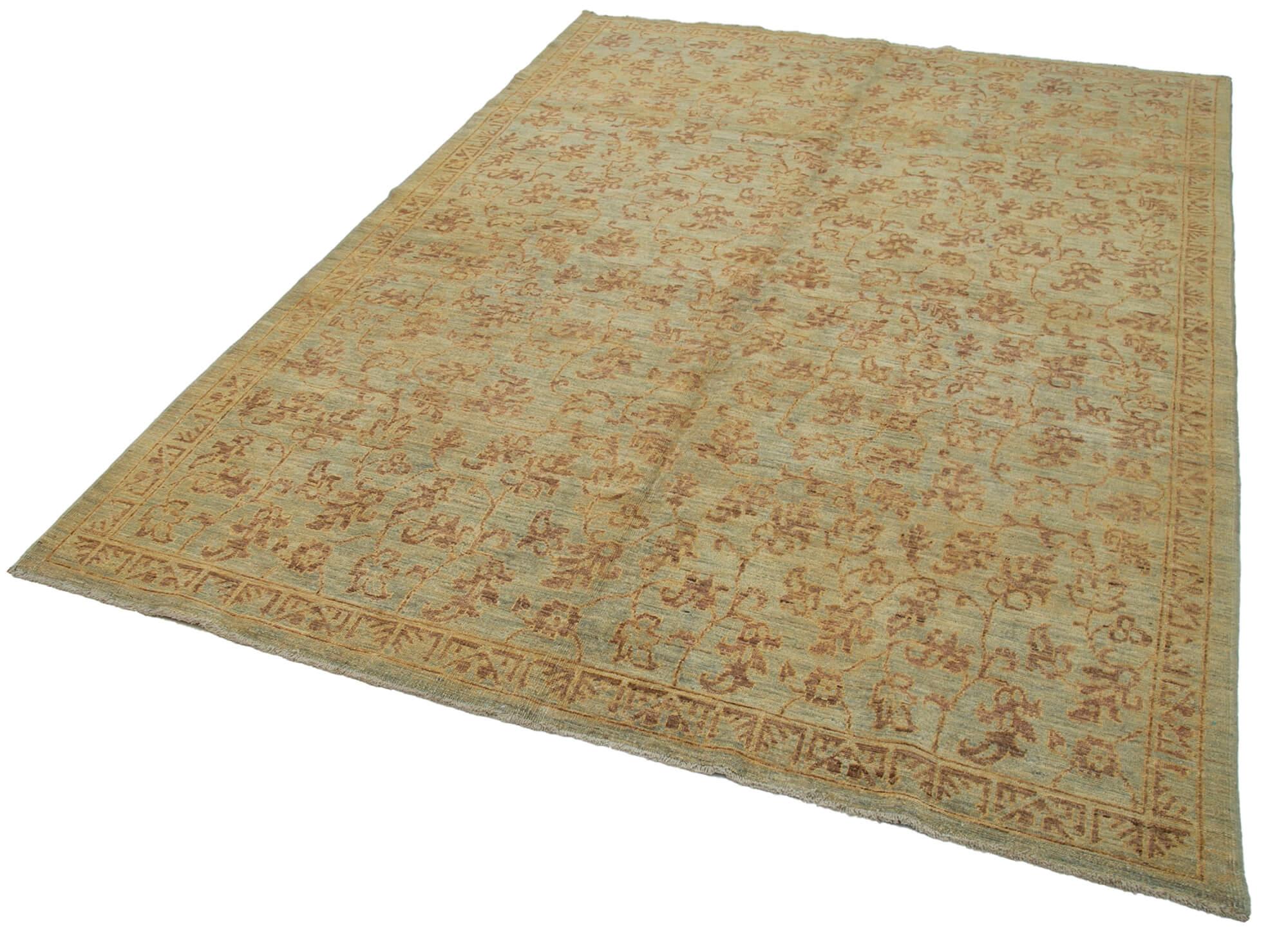 6 x 8 Brown Oushak Rug - 3458