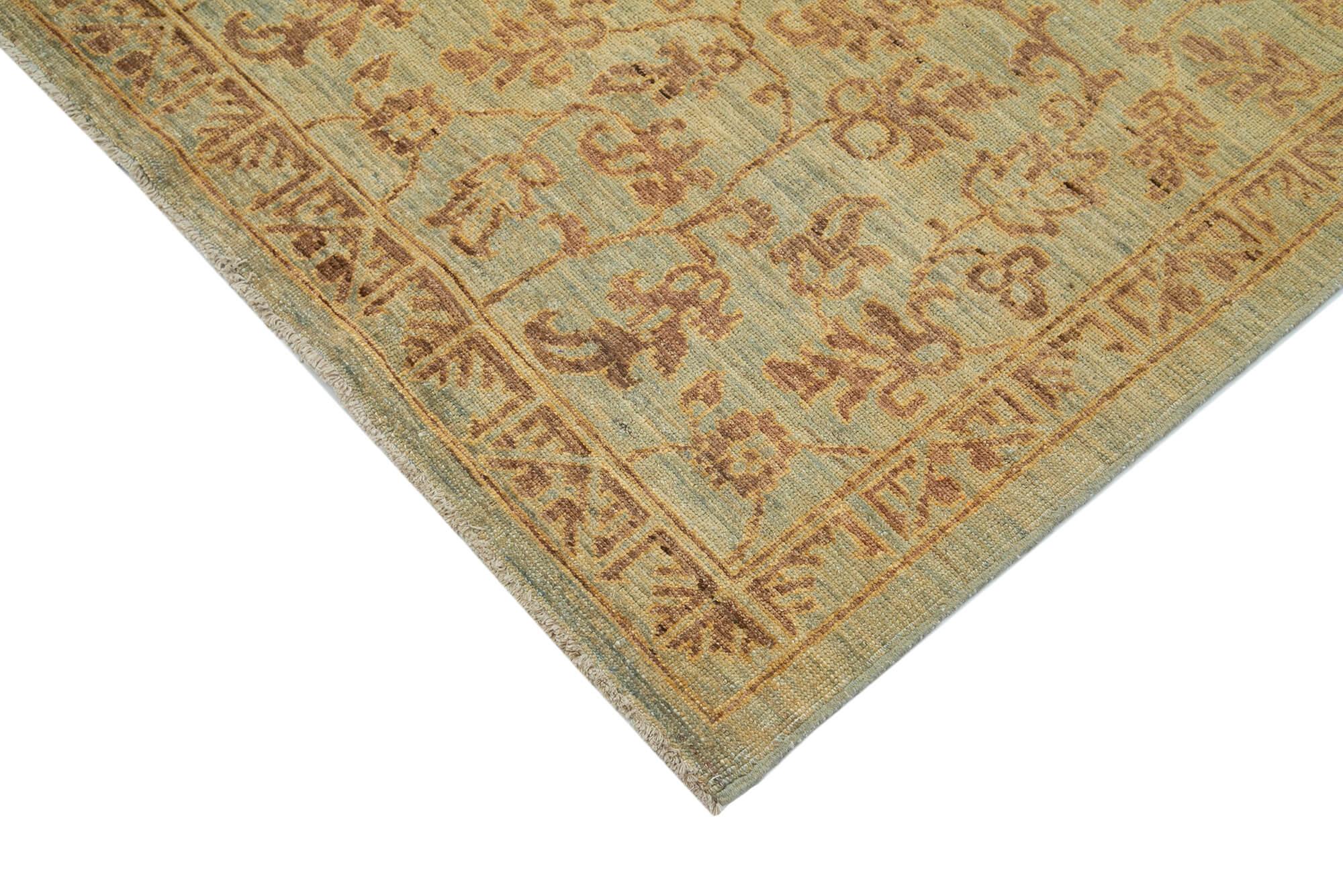 6 x 8 Brown Oushak Rug - 3458