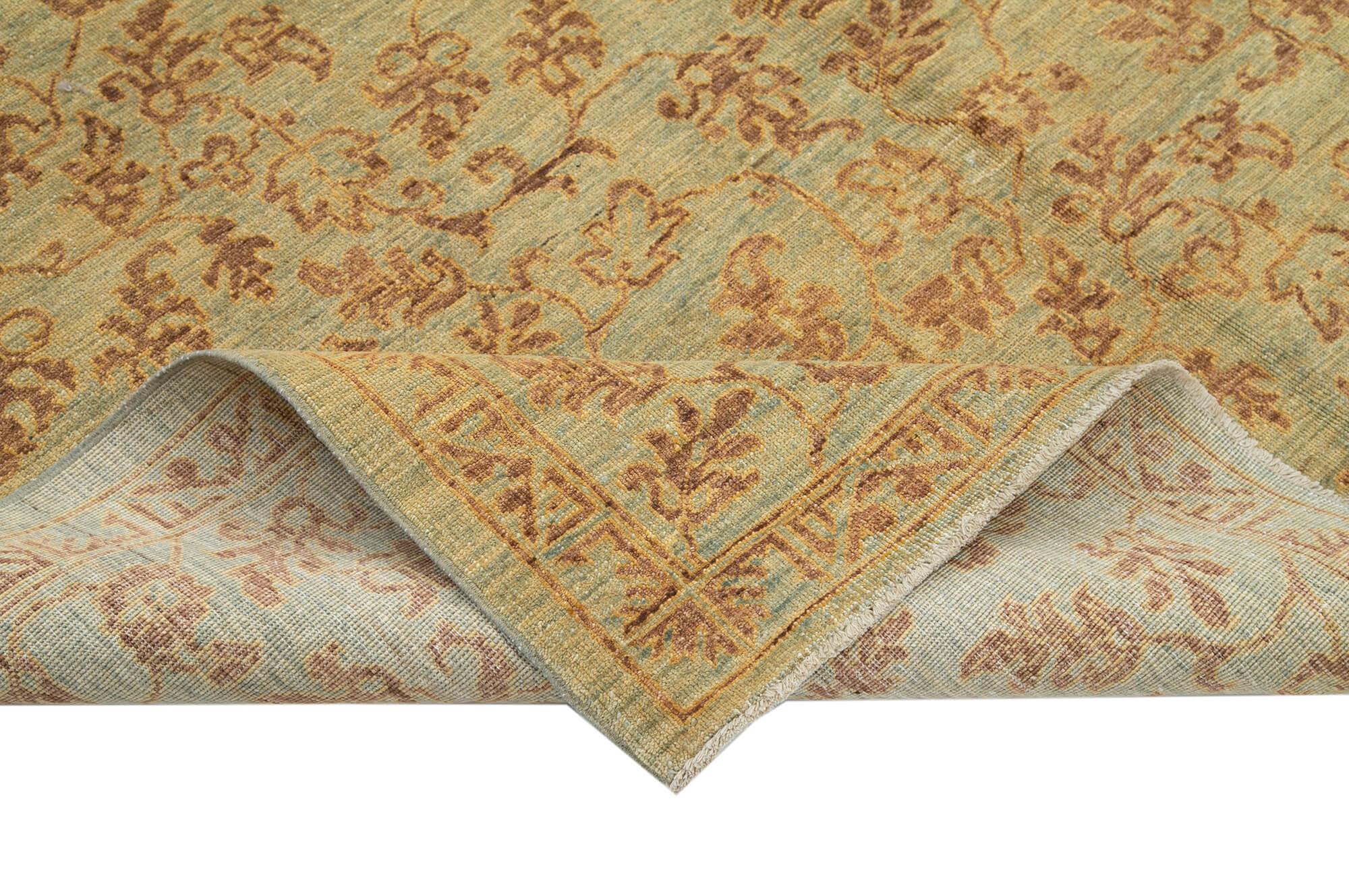 6 x 8 Brown Oushak Rug - 3458