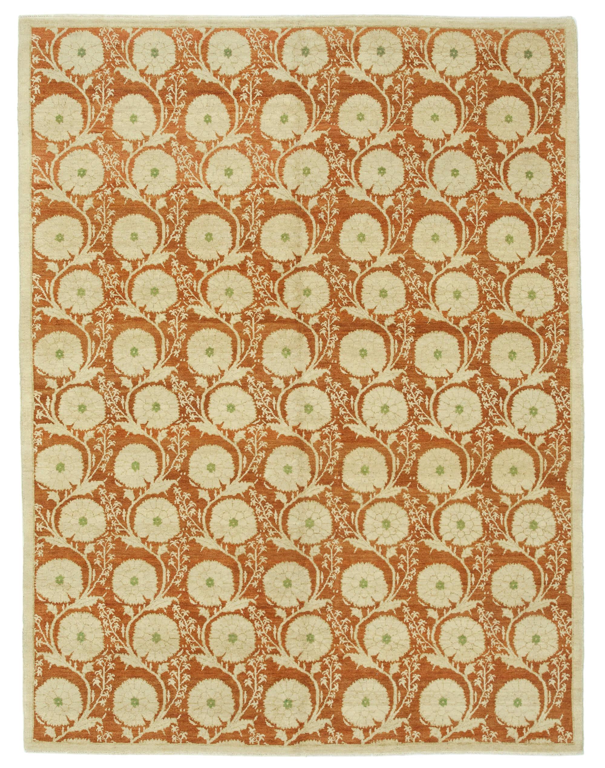 6 x 8 Beige Oushak Rug - 3461