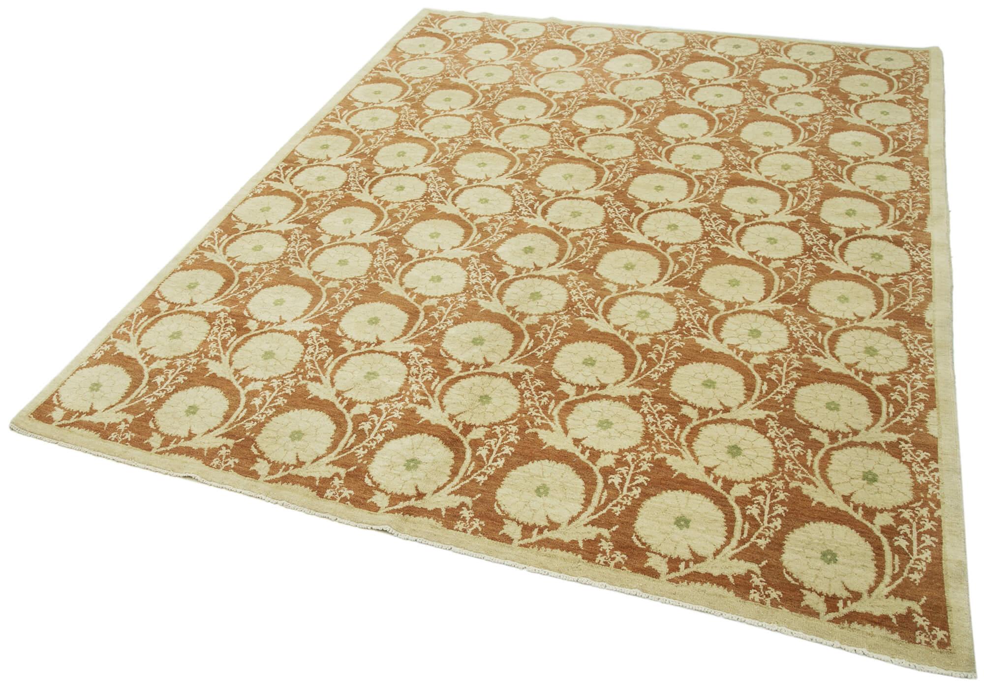 6 x 8 Beige Oushak Rug - 3461