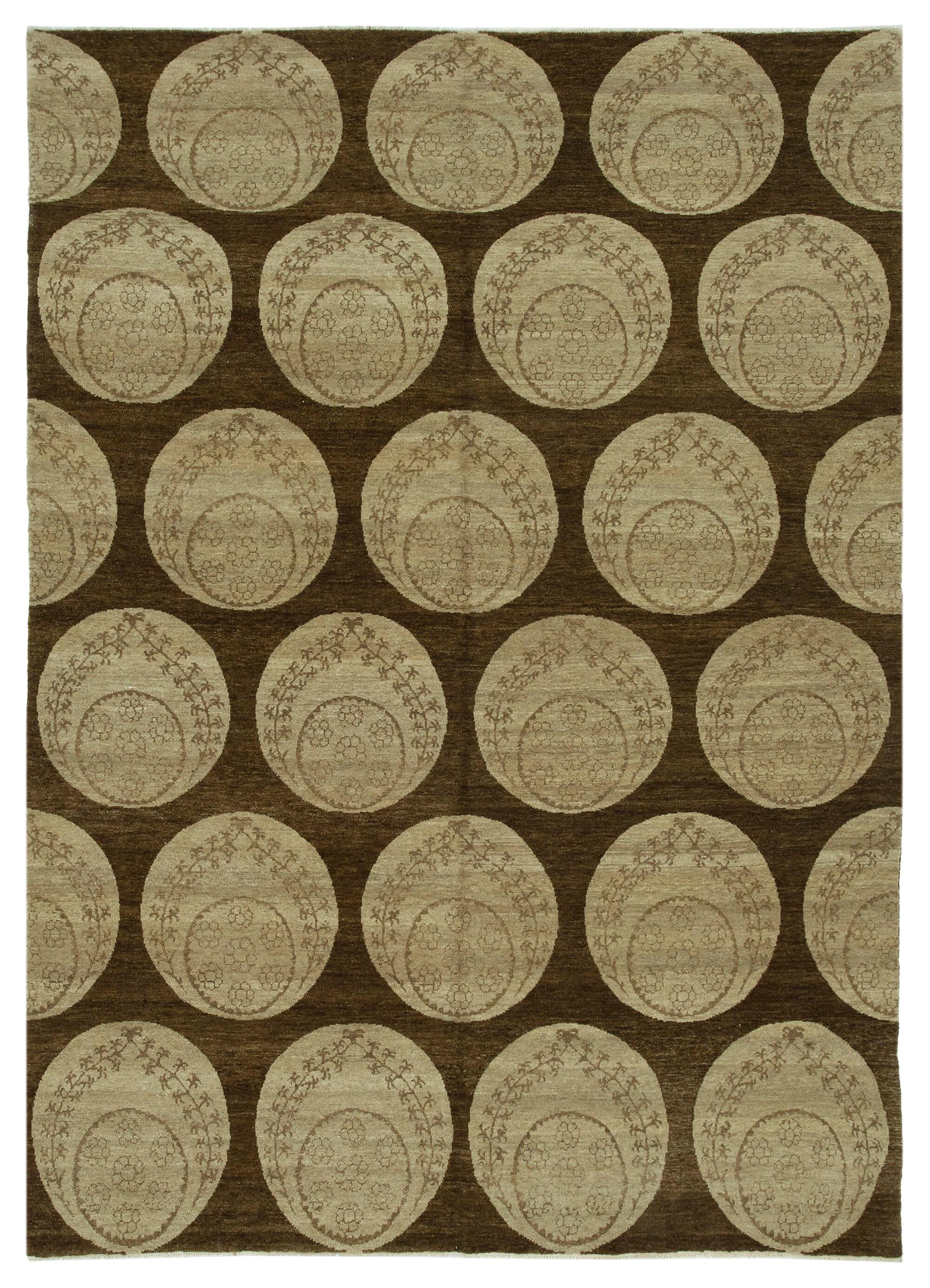 6 x 8 Brown Oushak Rug - 3463