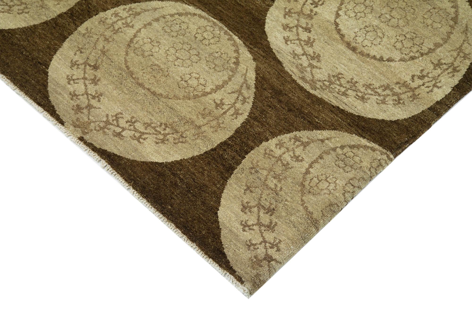 6 x 8 Brown Oushak Rug - 3463