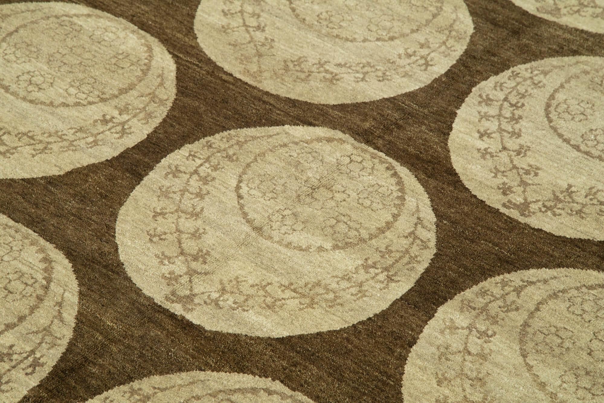 6 x 8 Brown Oushak Rug - 3463