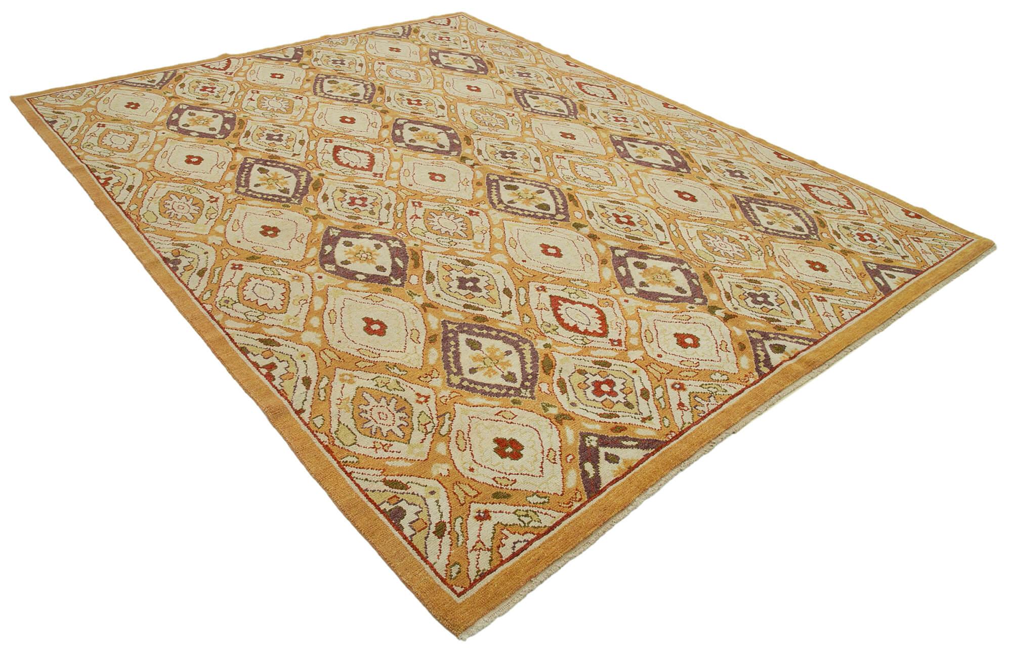 8 x 10 Beige Oushak Rug - 3470