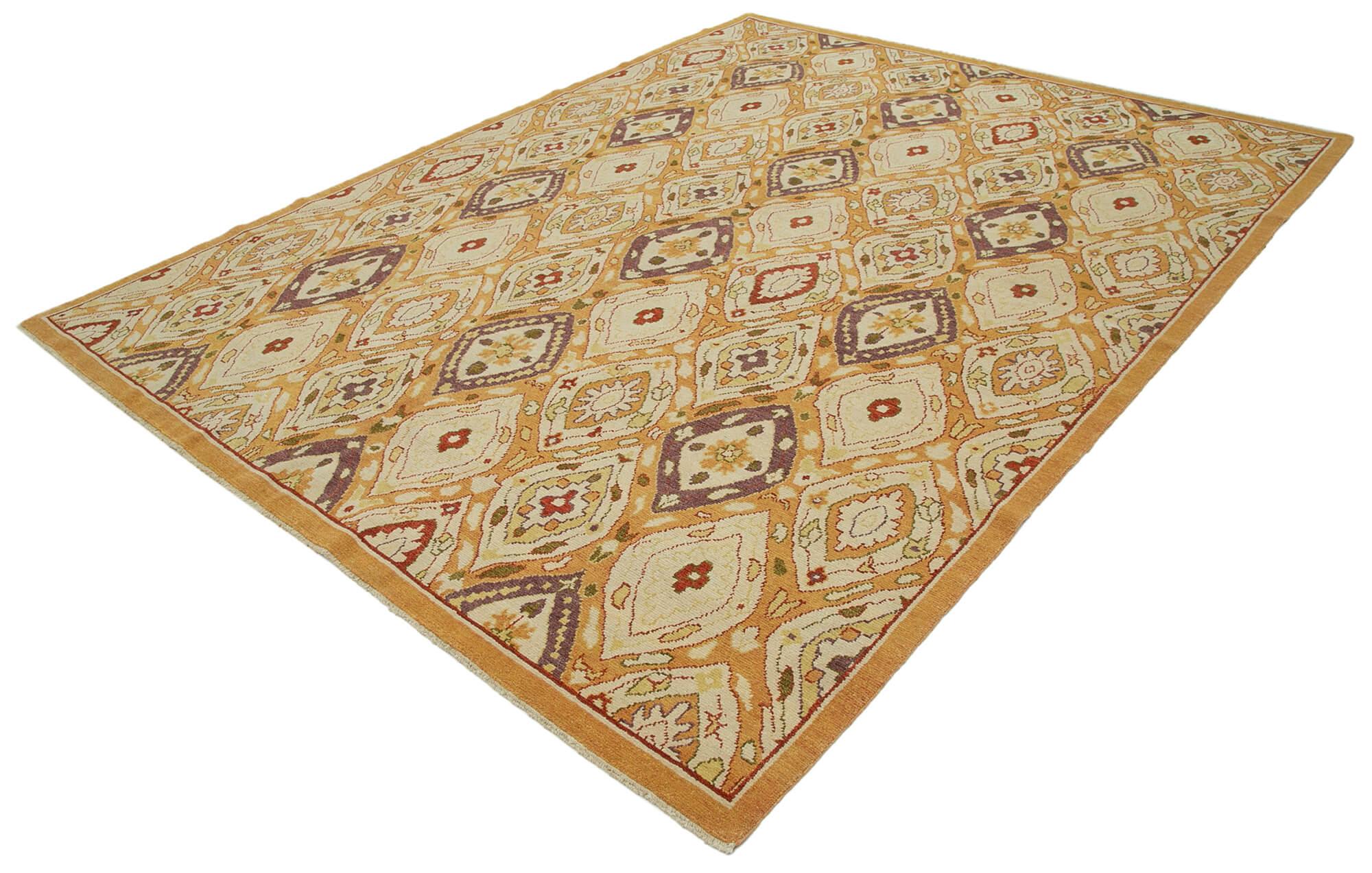 8 x 10 Beige Oushak Rug - 3470