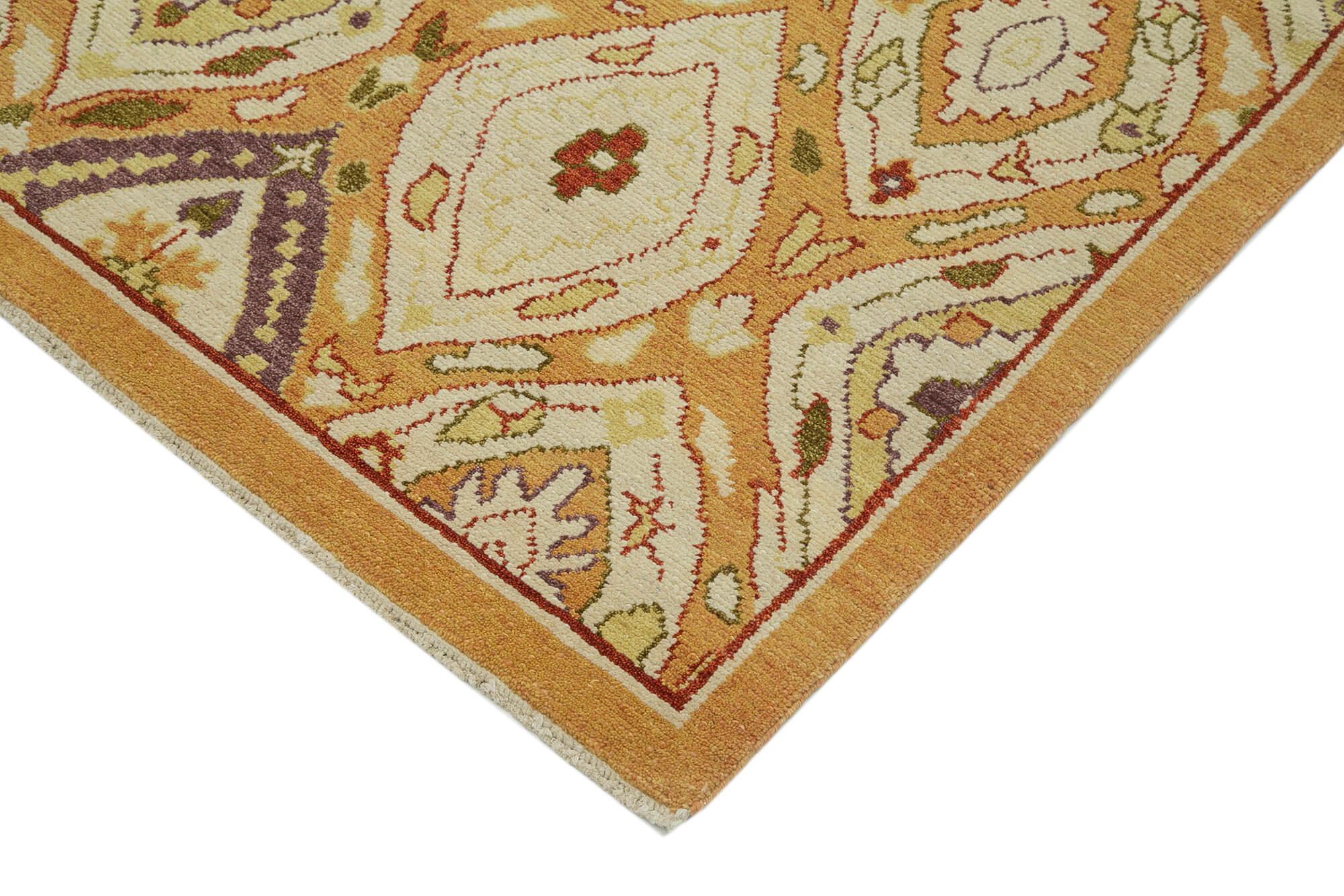 8 x 10 Beige Oushak Rug - 3470