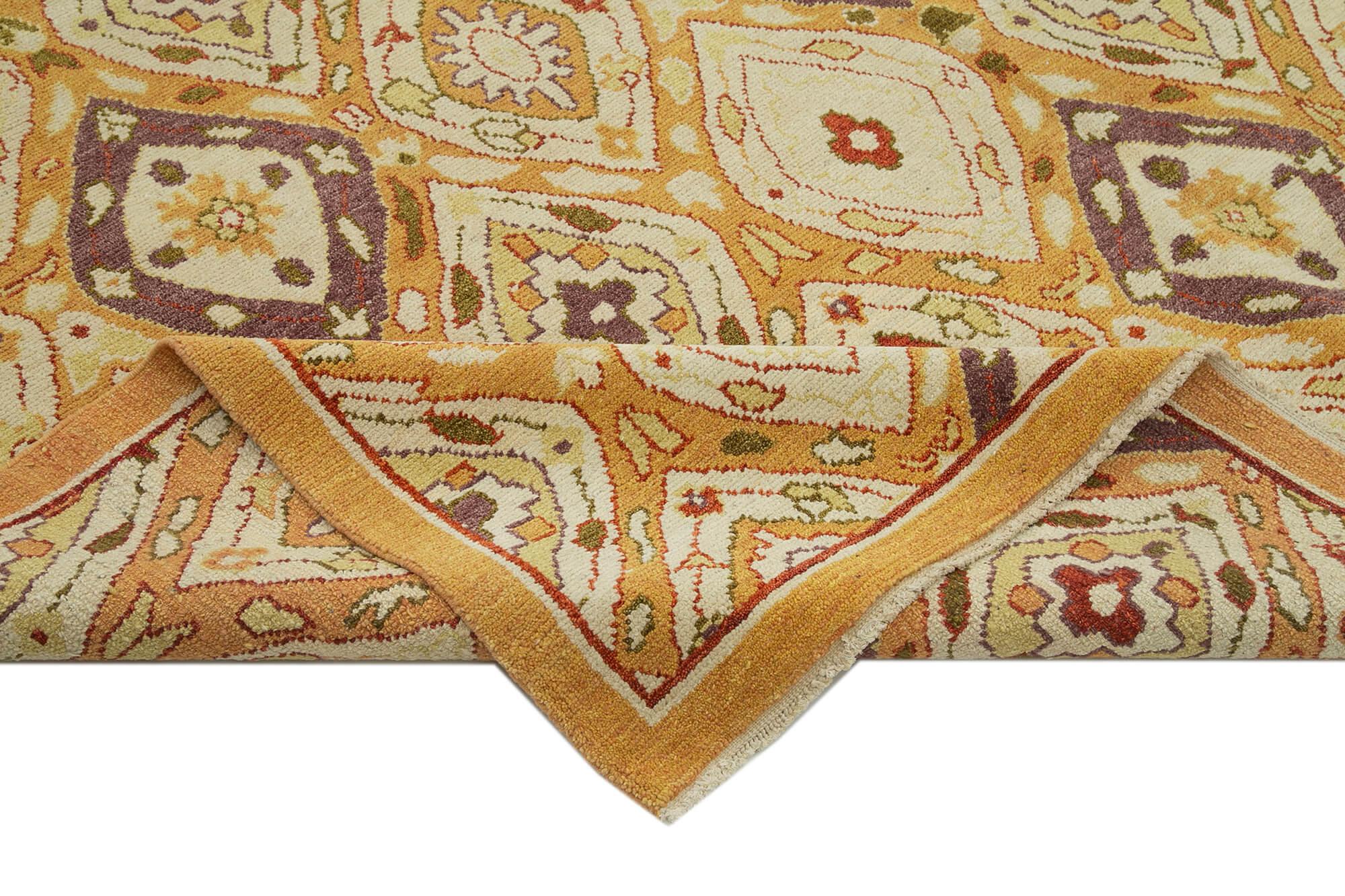 8 x 10 Beige Oushak Rug - 3470