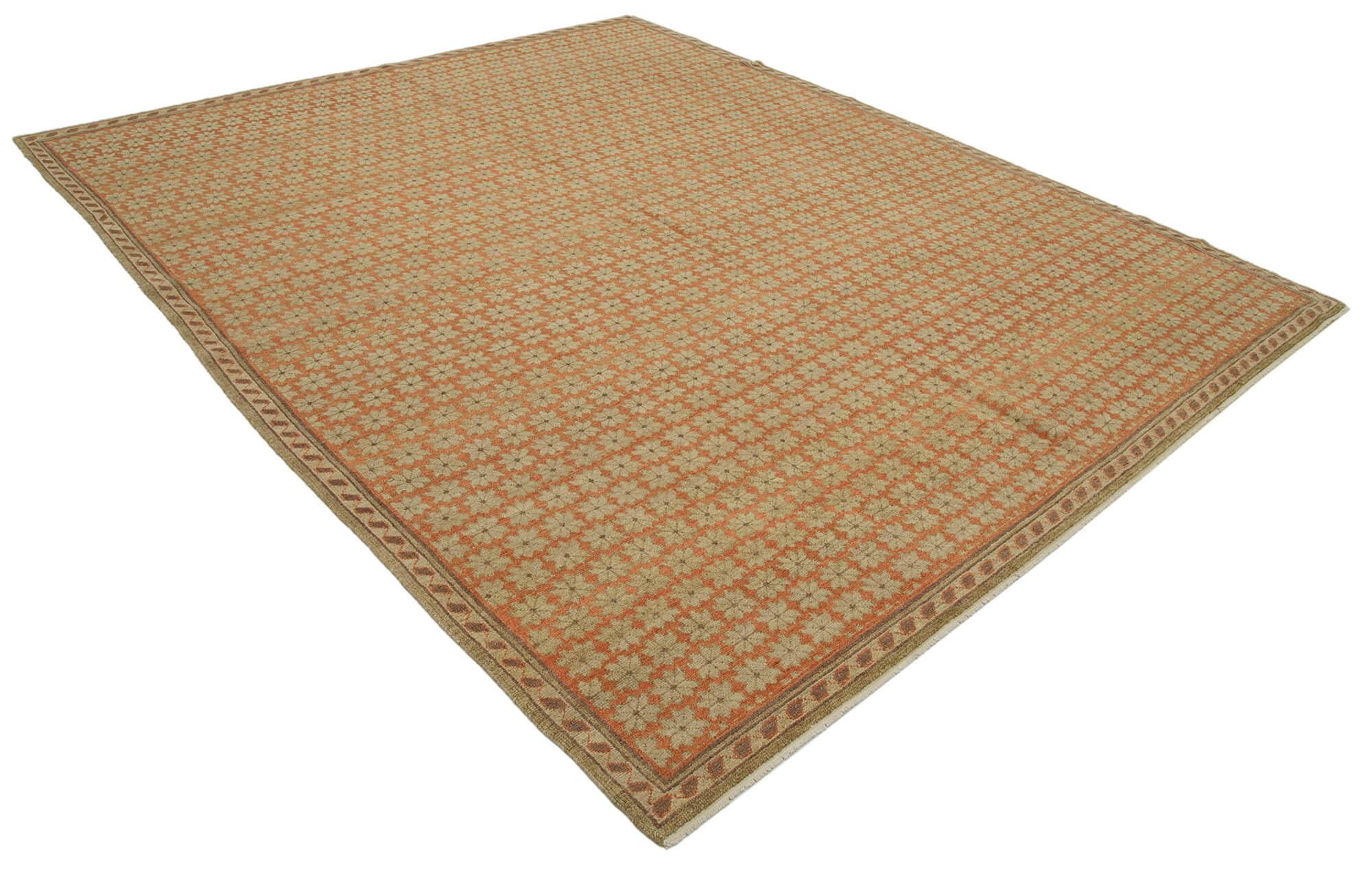 8 x 10 Beige Oushak Rug - 3472