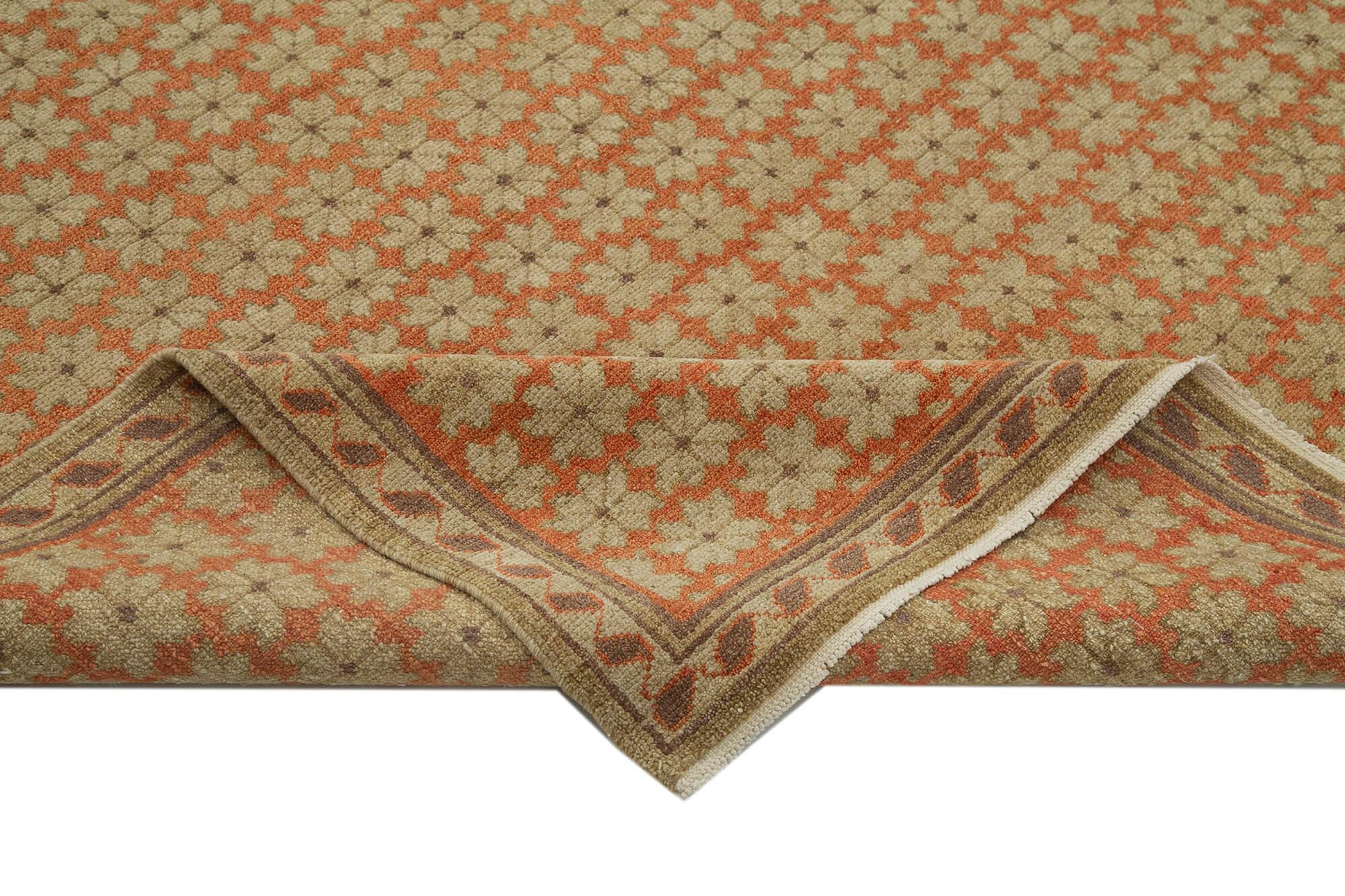 8 x 10 Beige Oushak Rug - 3472