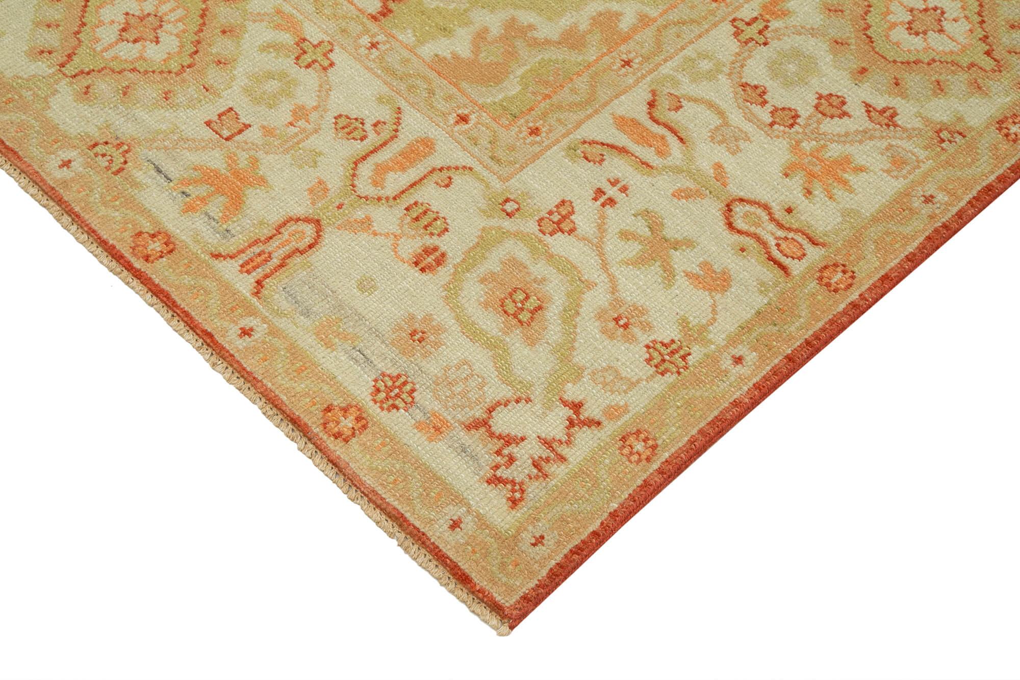 9 x 12 Green Oushak Rug - 3475