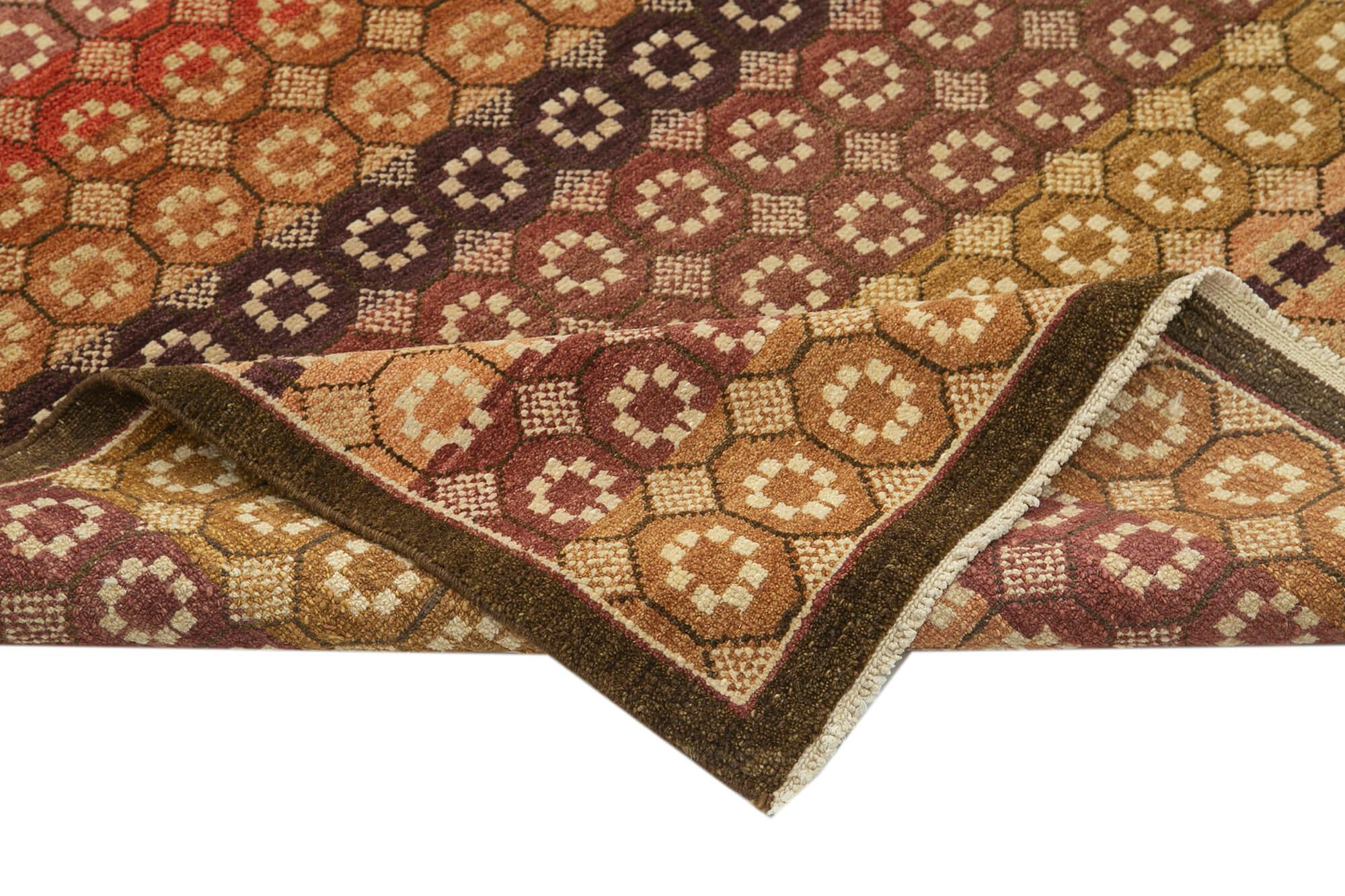 8 x 10 Brown Oushak Rug - 3477