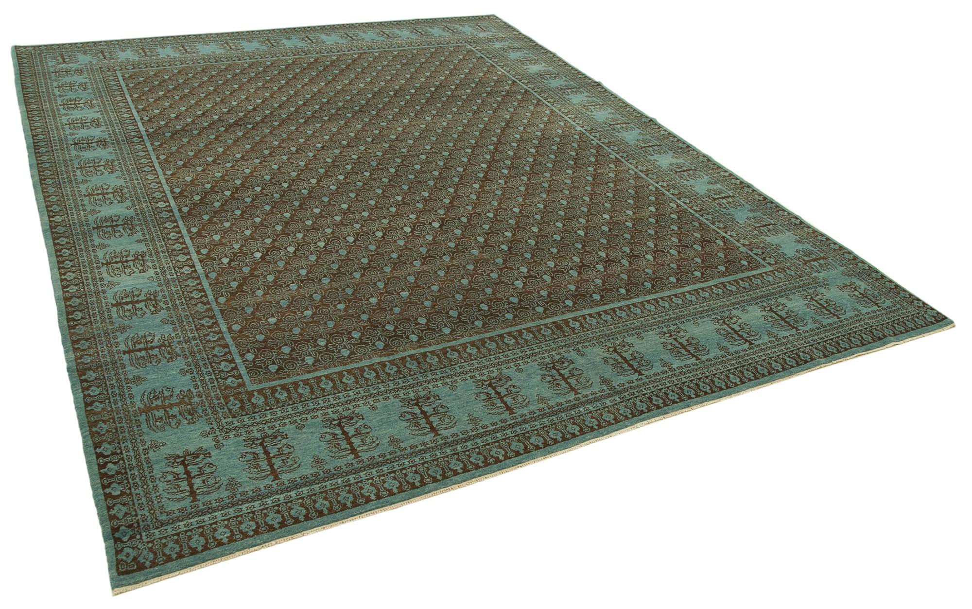 8 x 10 Turquoise Oushak Rug - 3478