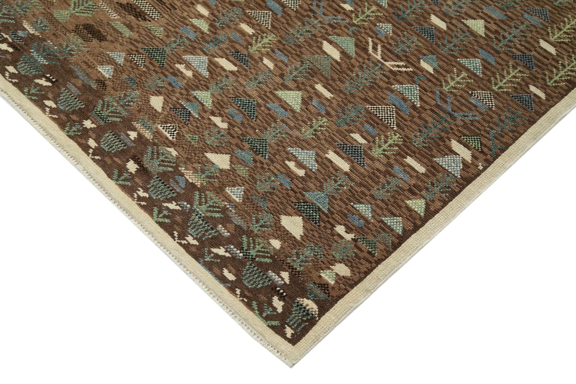 6 x 8 Brown Oushak Rug - 3483