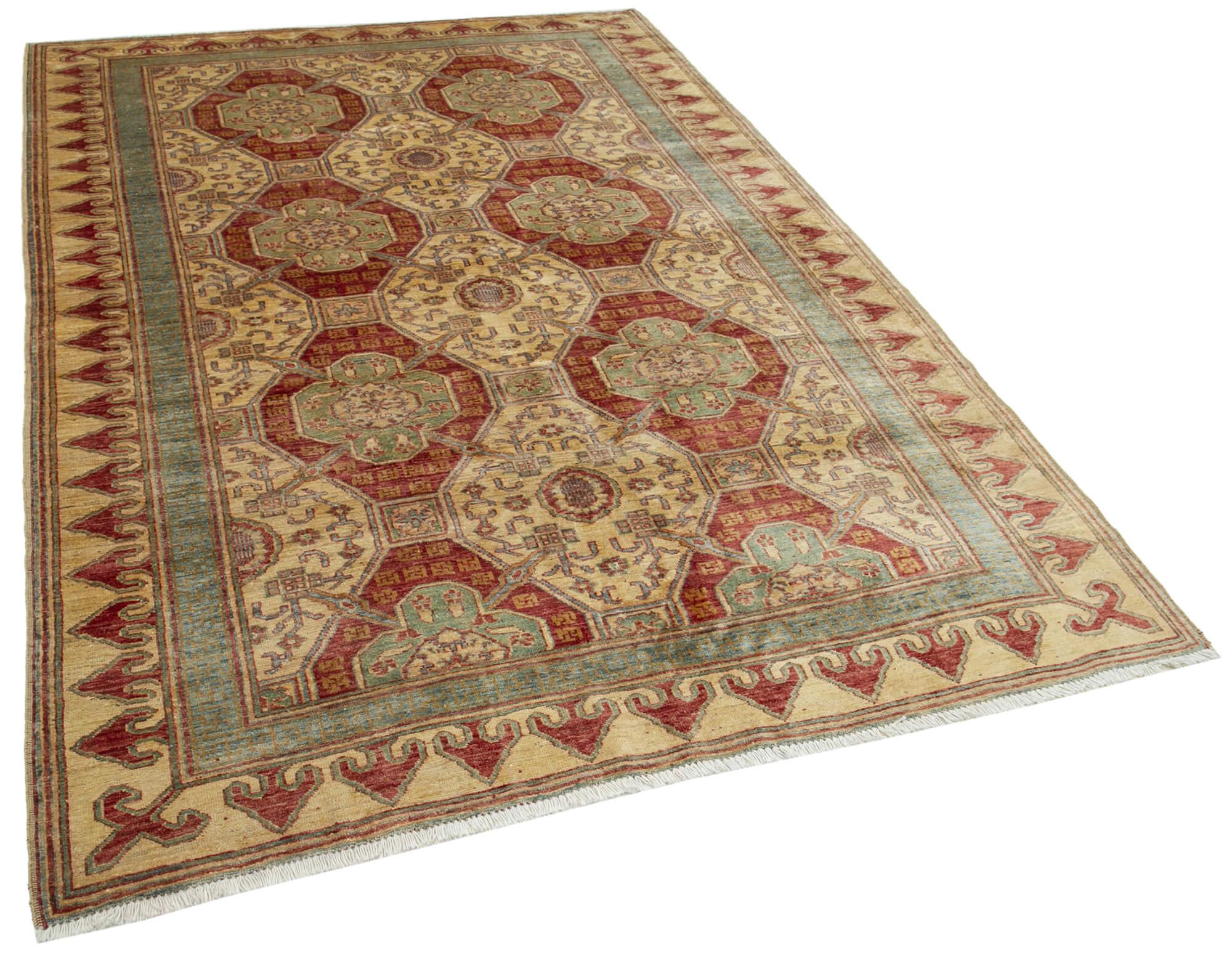 6 x 9 Beige Oushak Rug - 3484