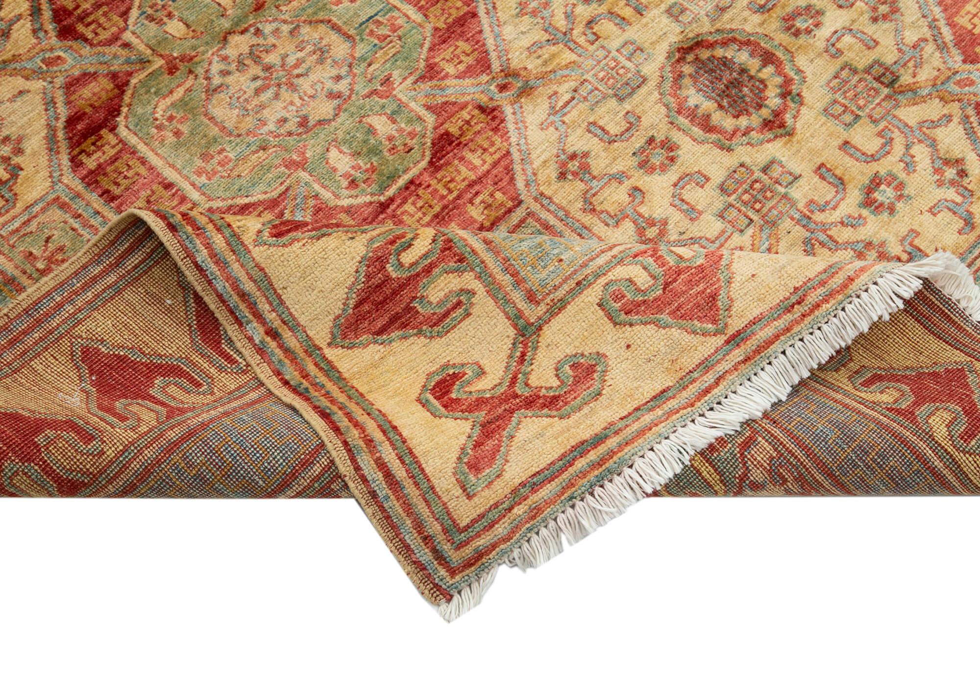 6 x 9 Beige Oushak Rug - 3484