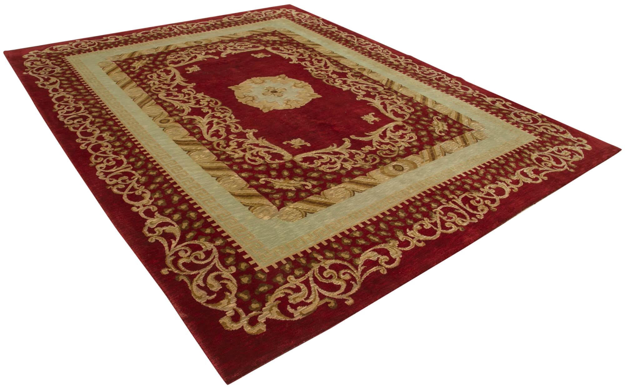 8 x 10 Red Oushak Rug - 3485