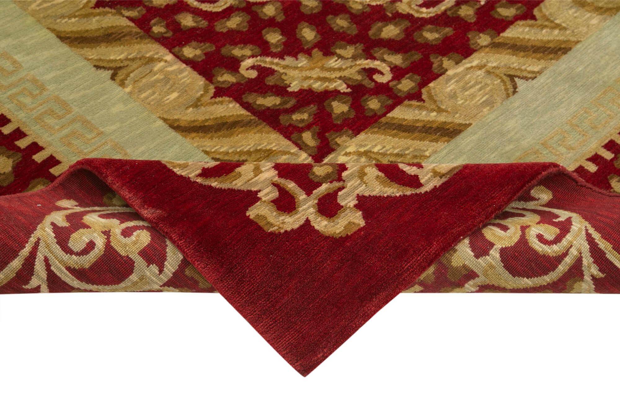 8 x 10 Red Oushak Rug - 3485