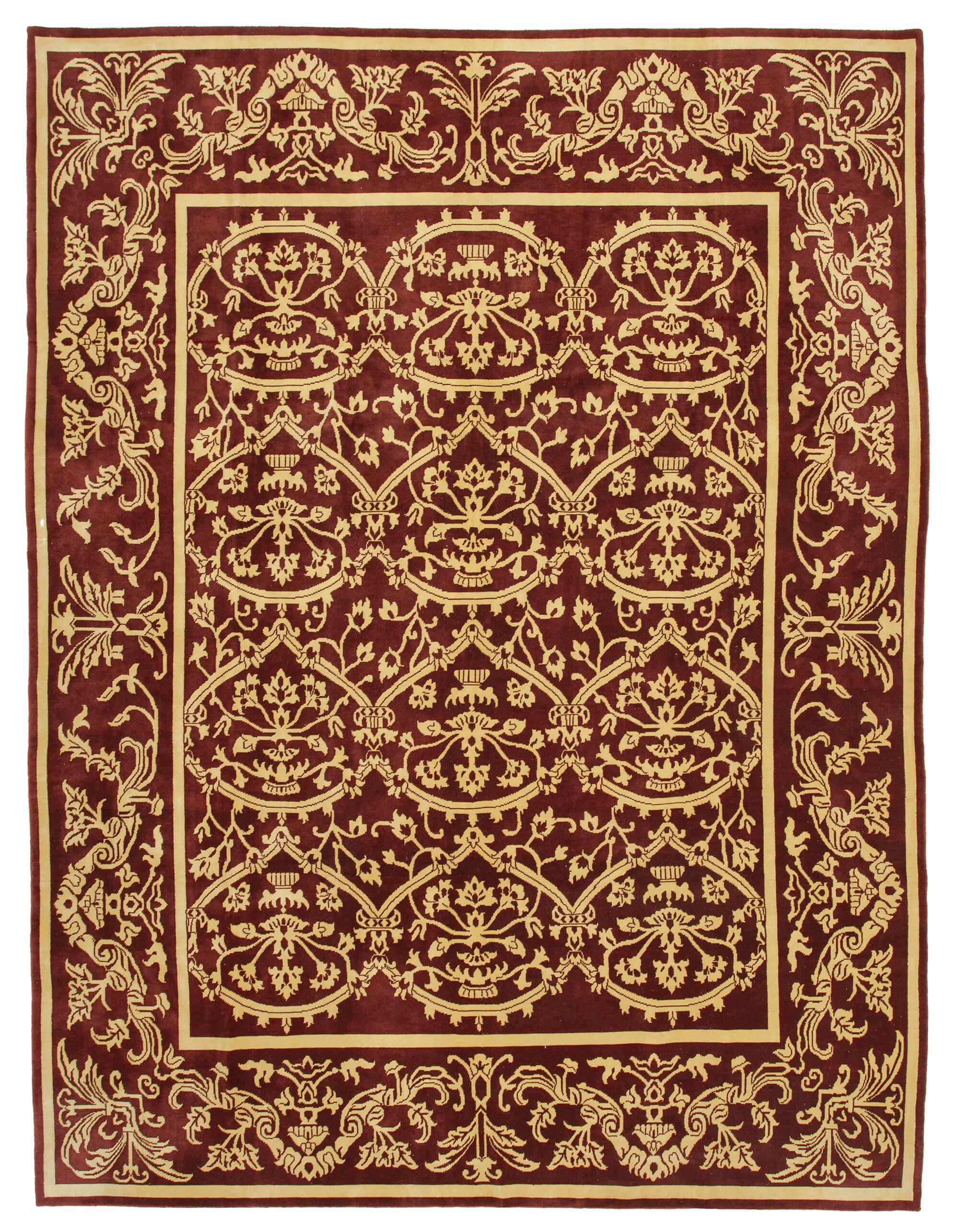 9 x 12 Red Oushak Rug - 3486