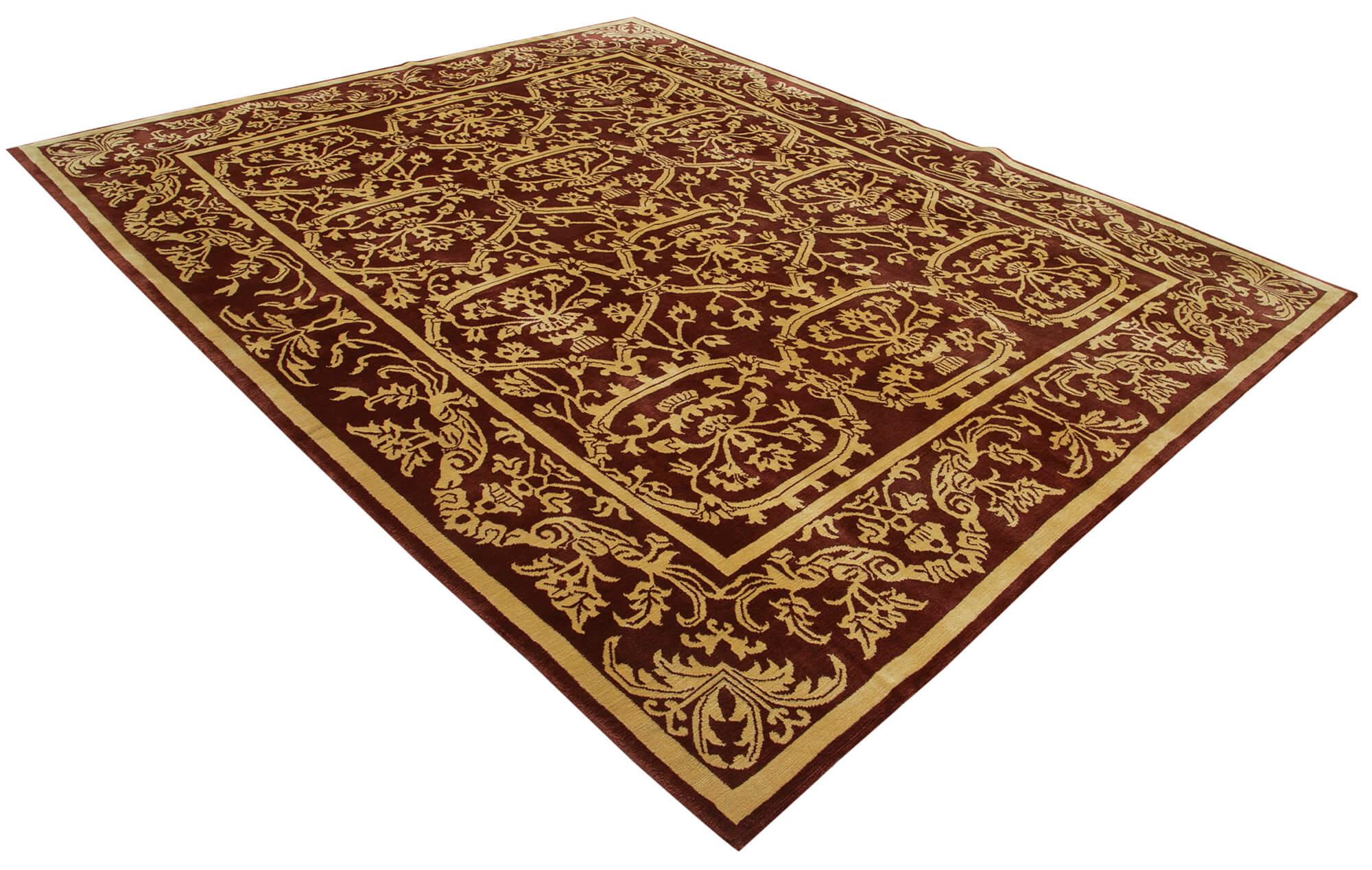 8 x 10 Red Oushak Rug - 3487