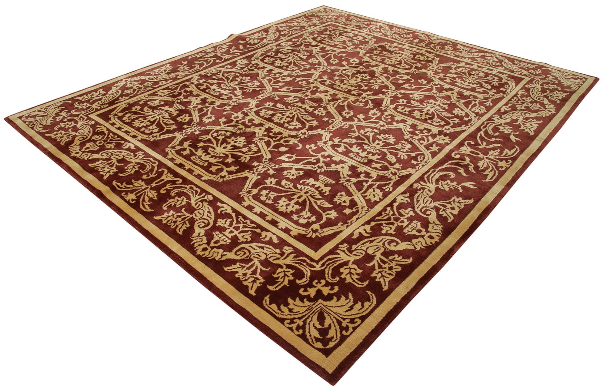 8 x 10 Red Oushak Rug - 3487