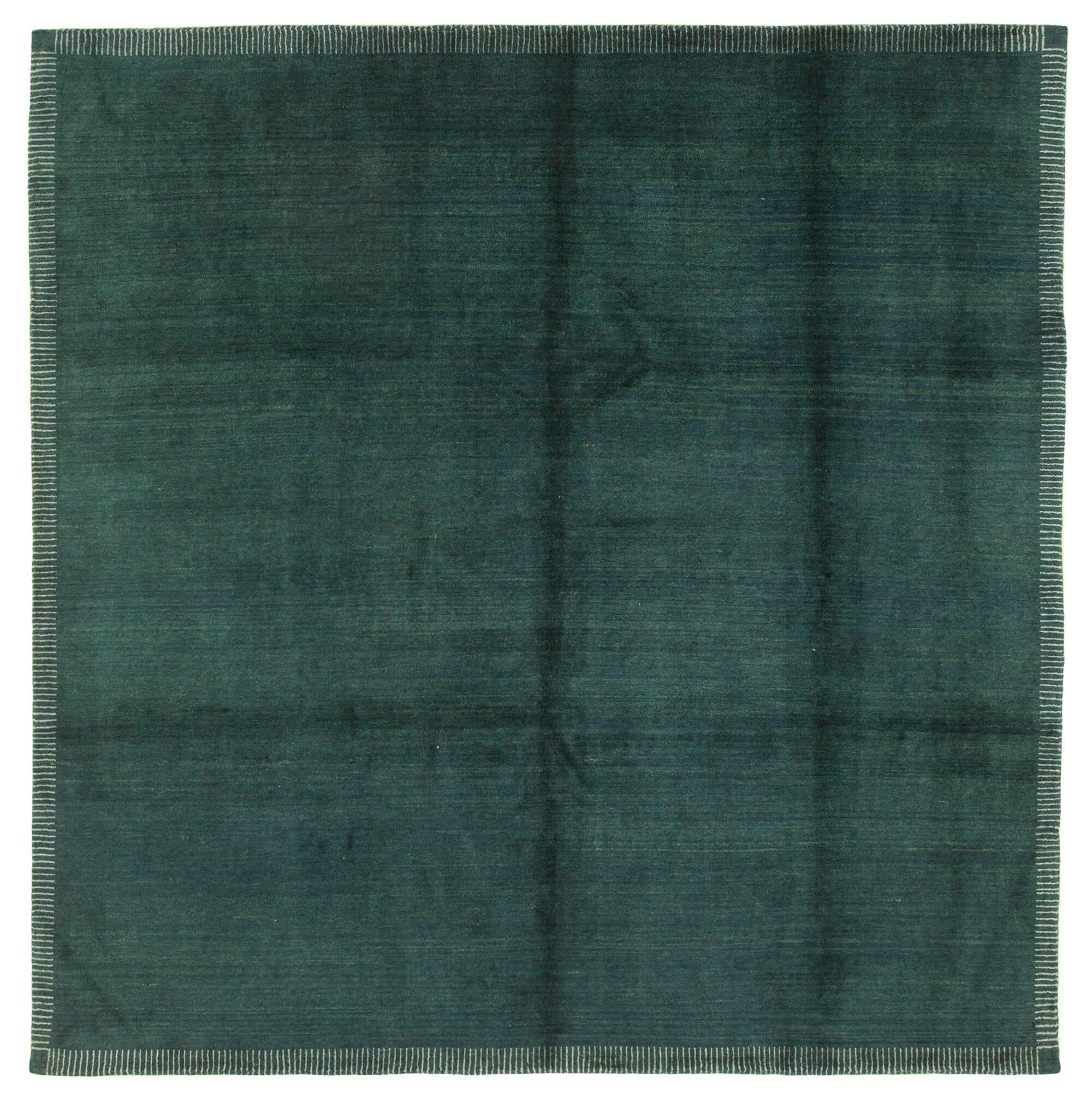 8 x 8 Green Oushak Rug - 3488