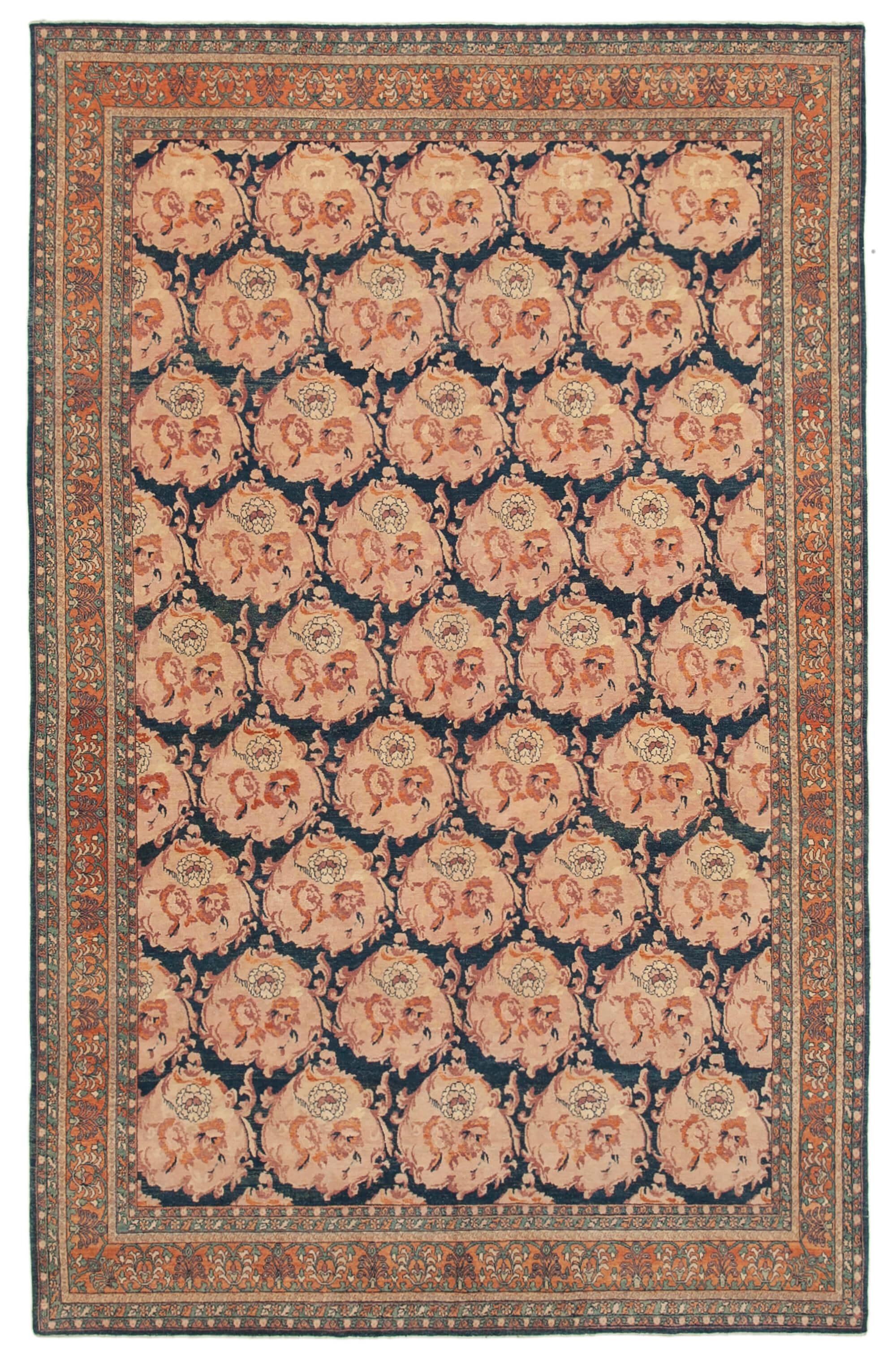 8 x 12 Blue Oushak Rug - 3490