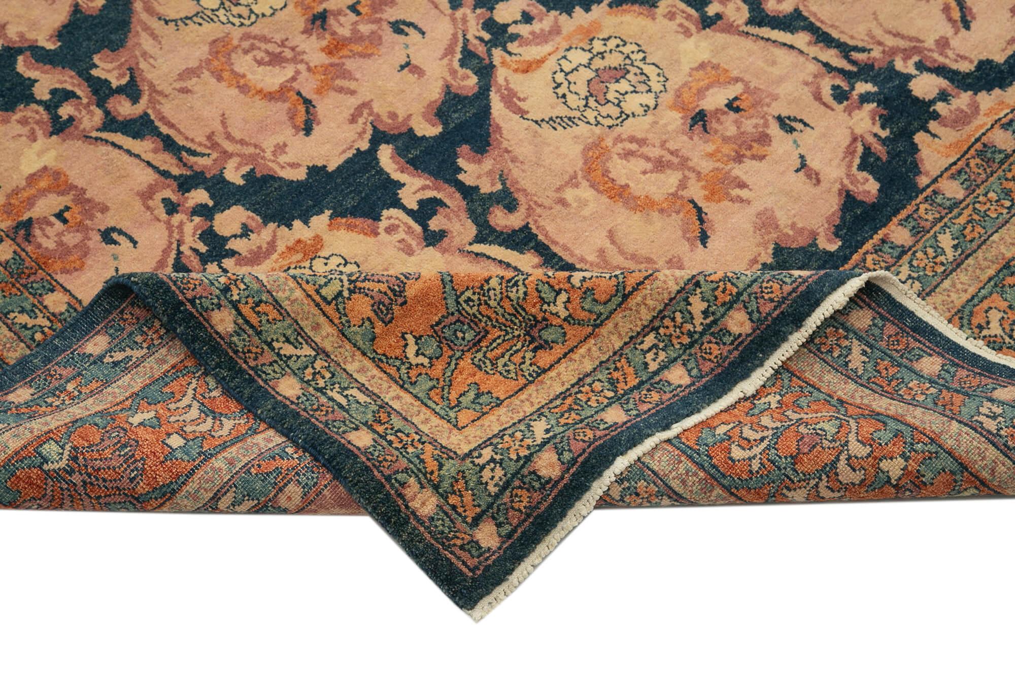 8 x 12 Blue Oushak Rug - 3490