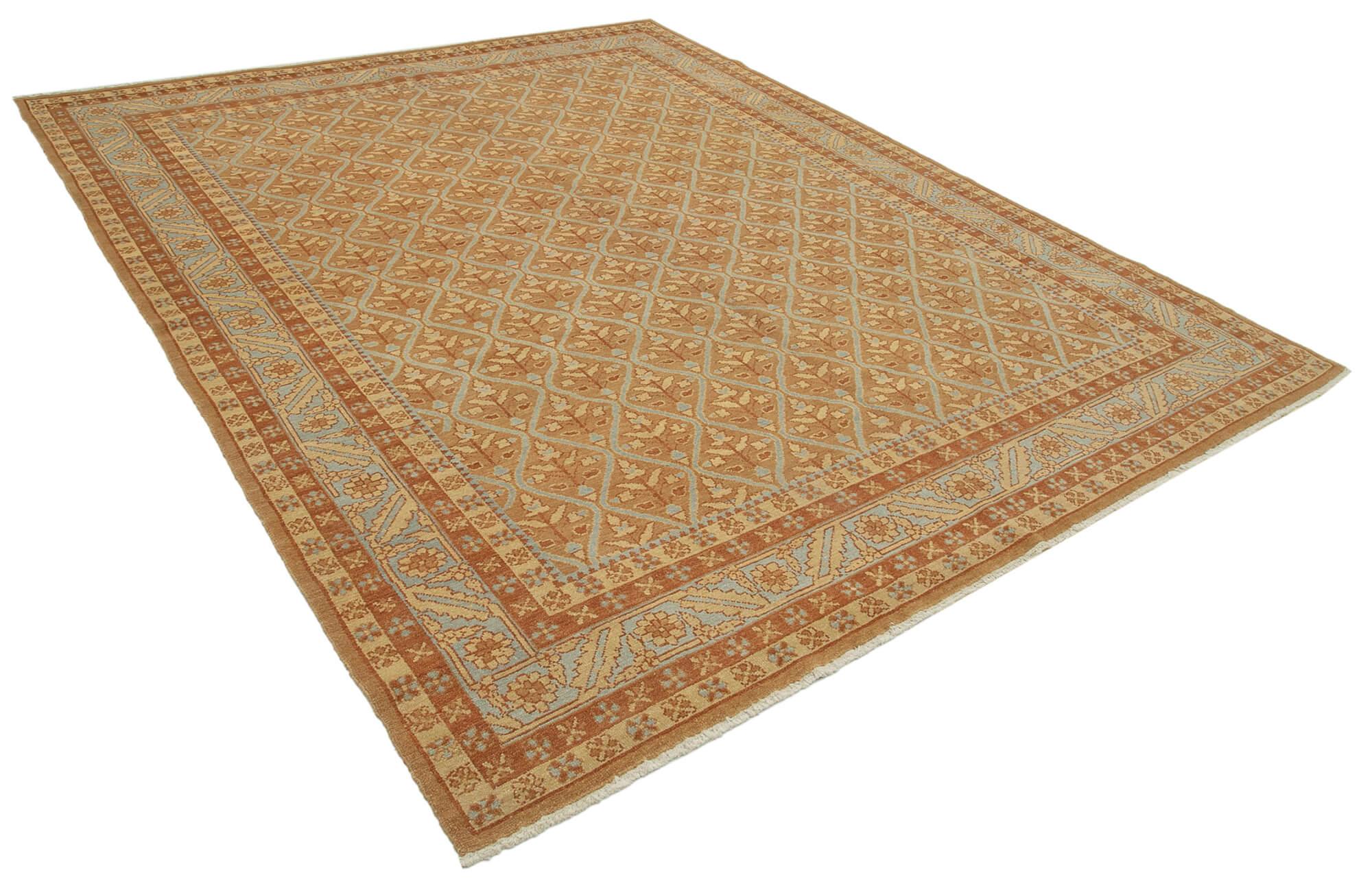 8 x 9 Orange Oushak Rug - 3491