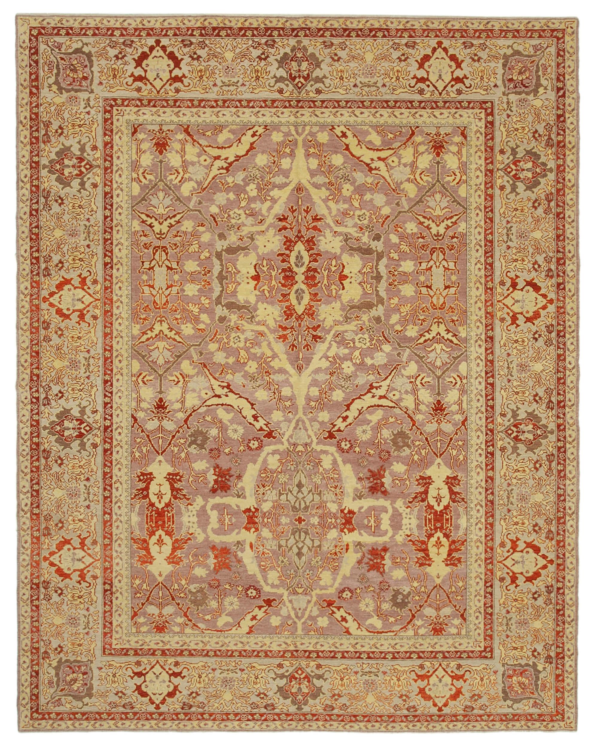 8 x 10 Purple Oushak Rug - 3492