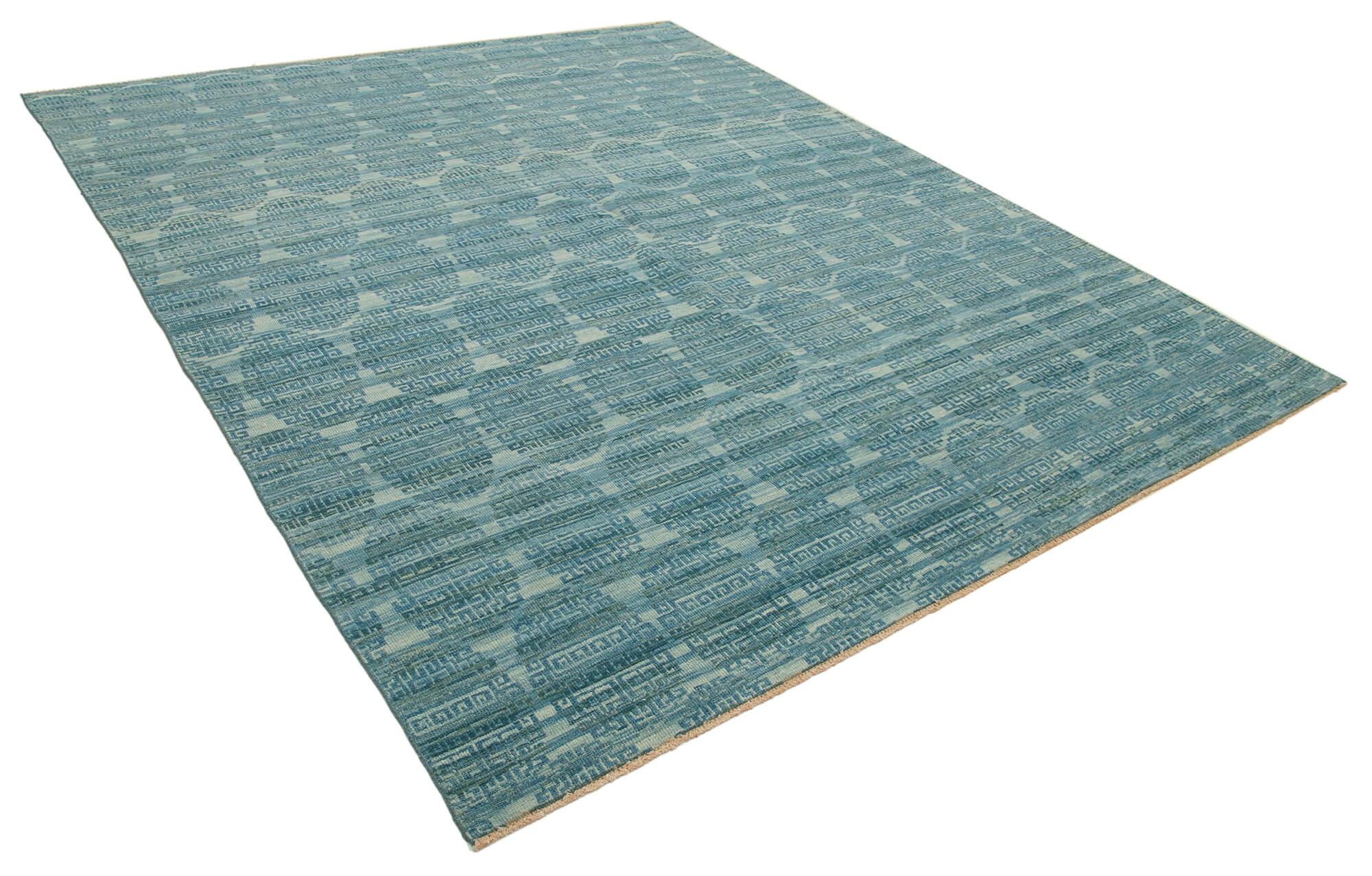 8 x 10 Blue Oushak Rug - 3493