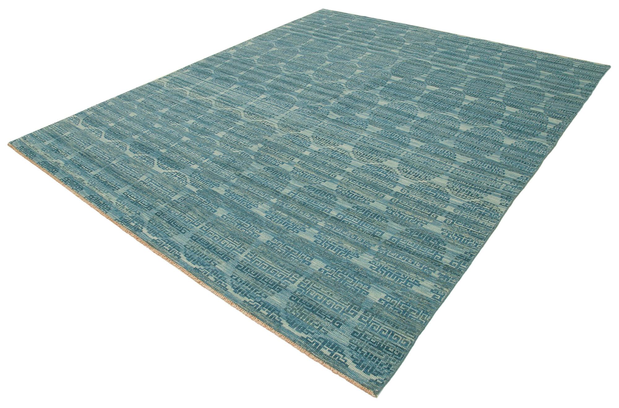 8 x 10 Blue Oushak Rug - 3493