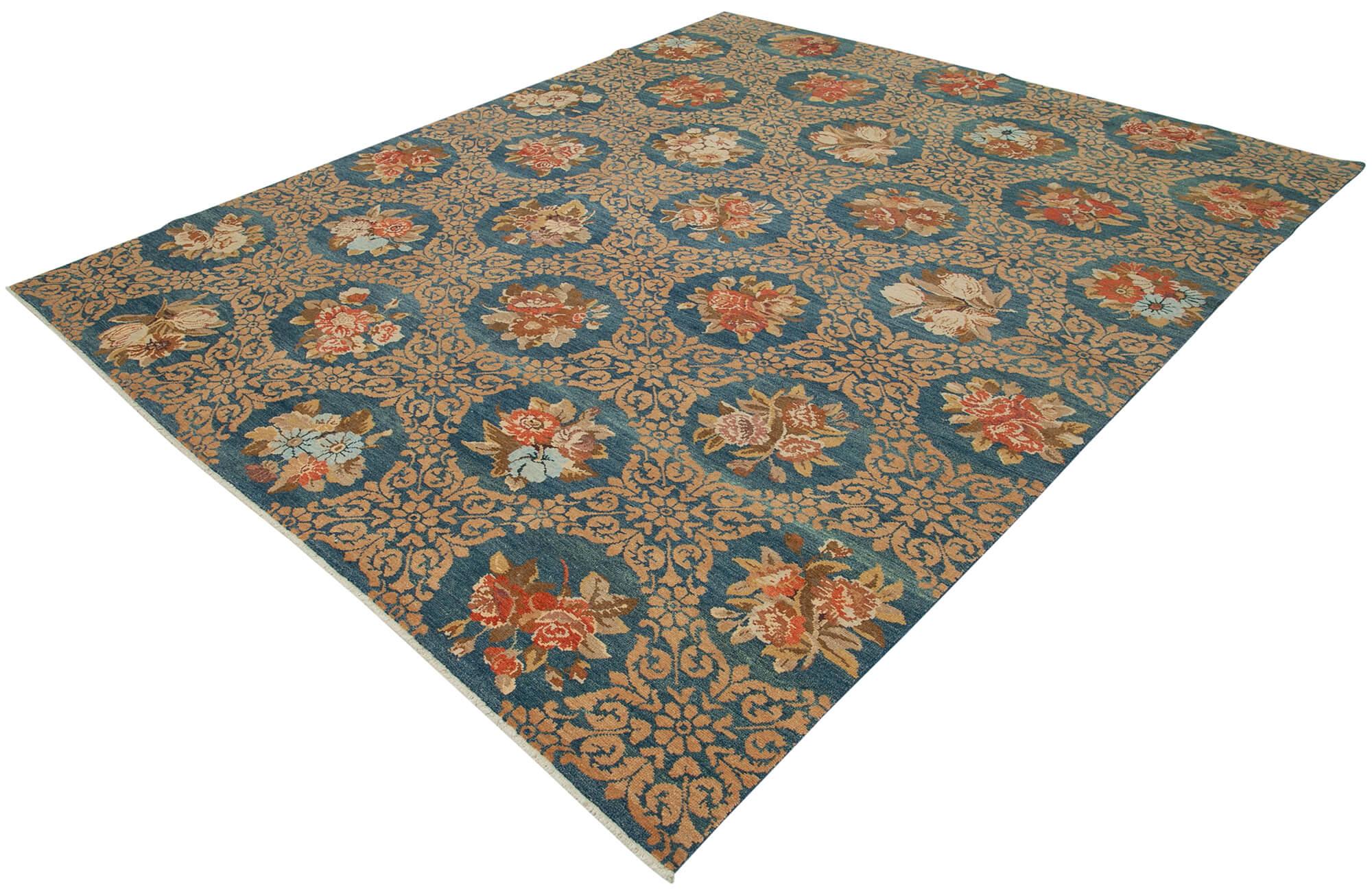 8 x 10 Blue Oushak Rug - 3501