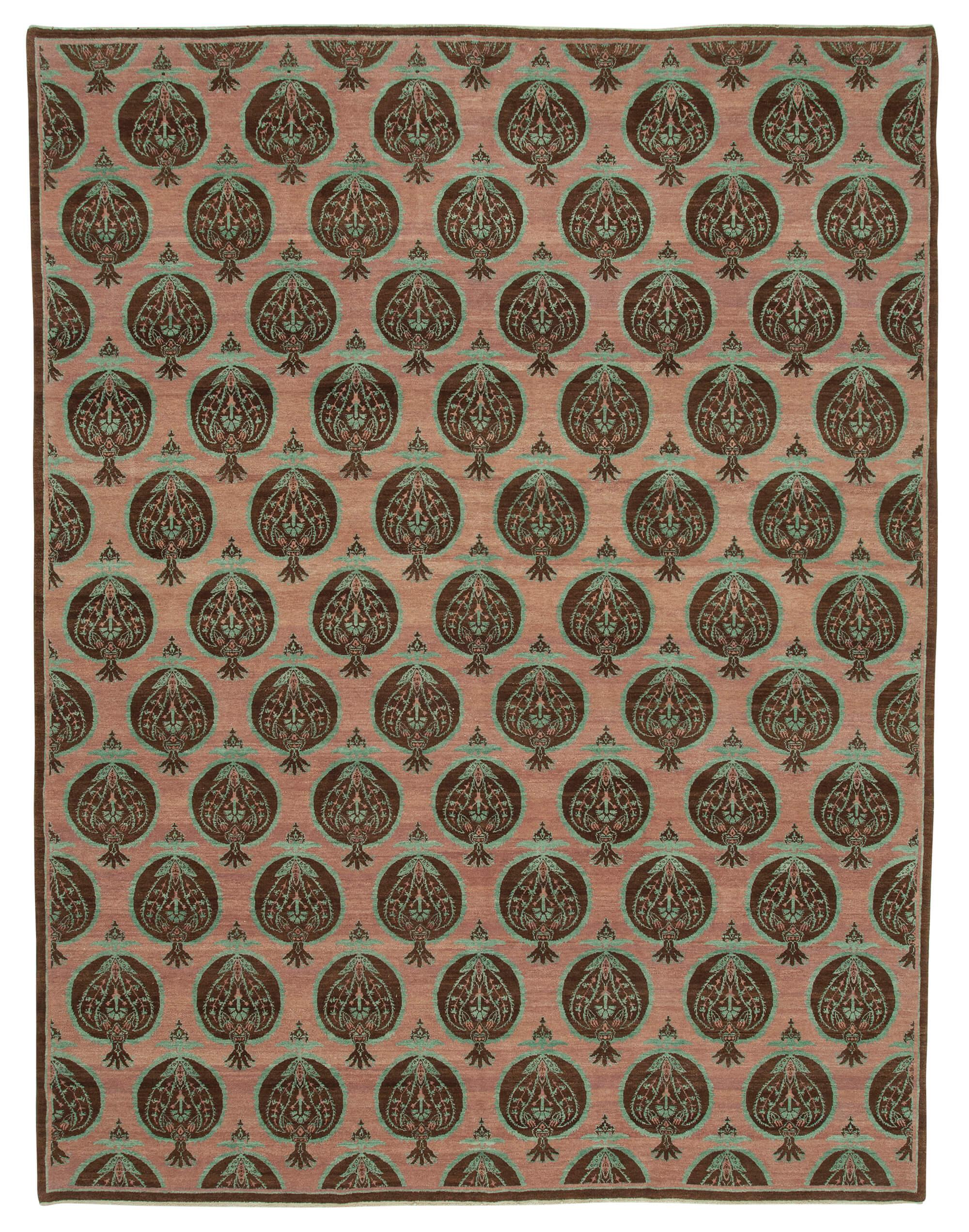 9 x 12 Pink Oushak Rug - 3503