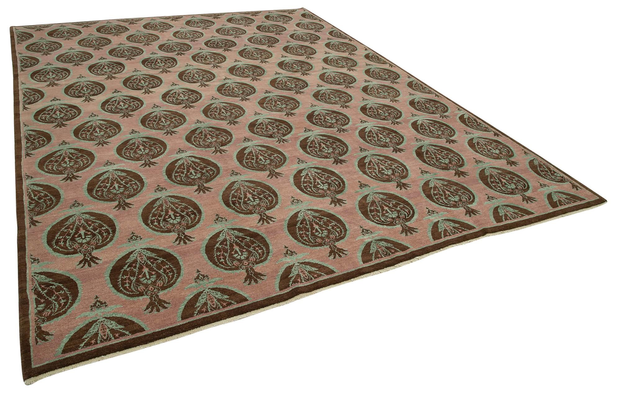 9 x 12 Pink Oushak Rug - 3503