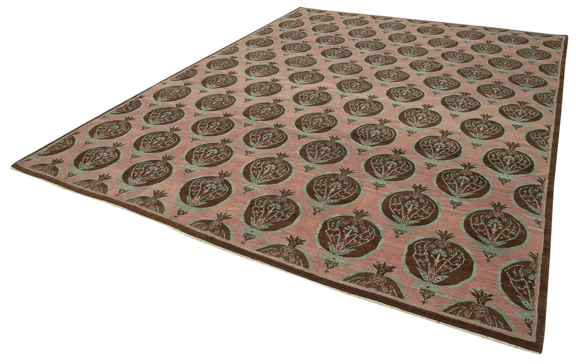 9 x 12 Pink Oushak Rug - 3503