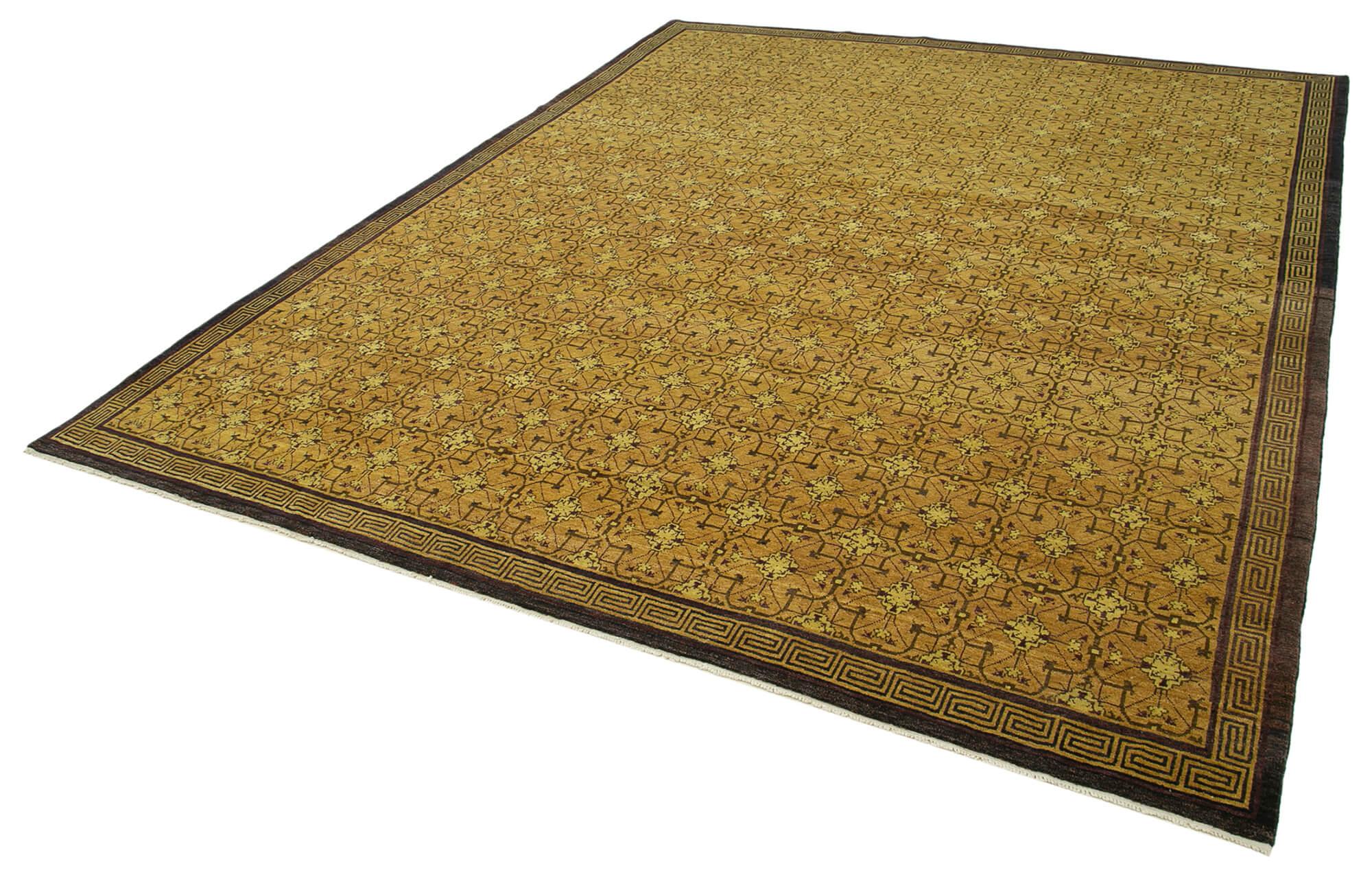 8 x 10 Yellow Oushak Rug - 3505