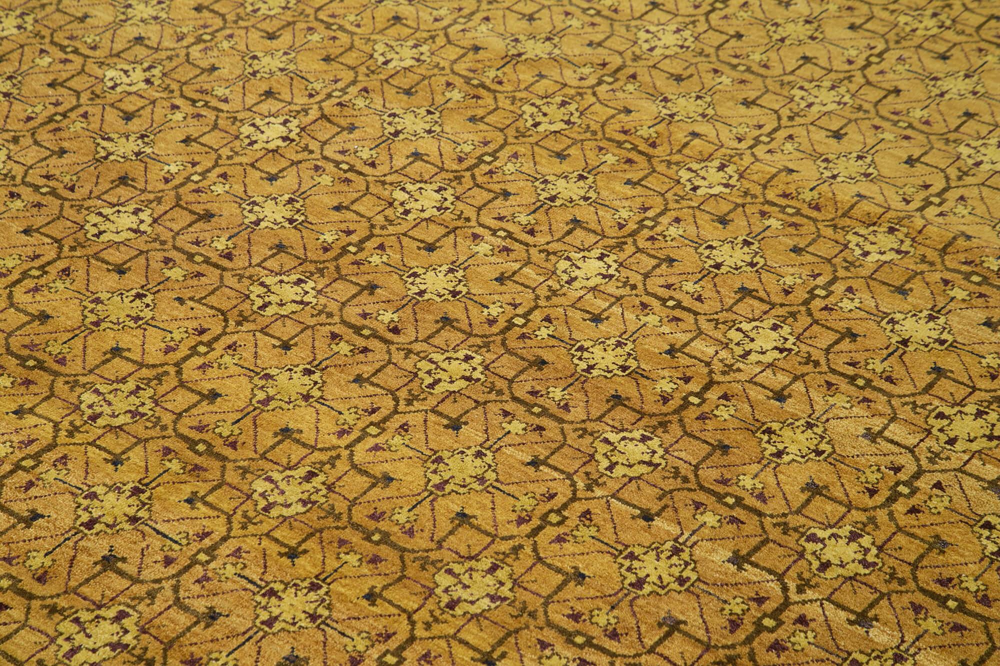 8 x 10 Yellow Oushak Rug - 3505