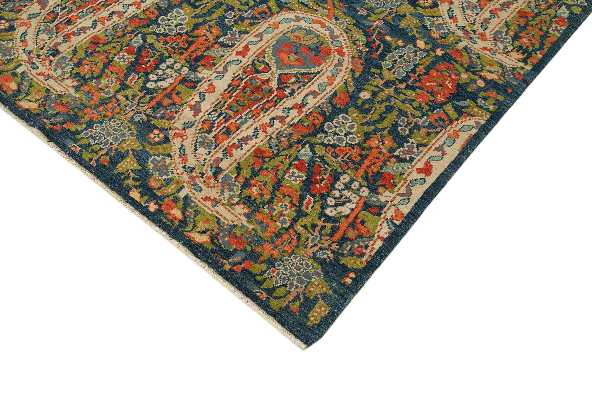 8 x 10 Blue Oushak Rug - 3506