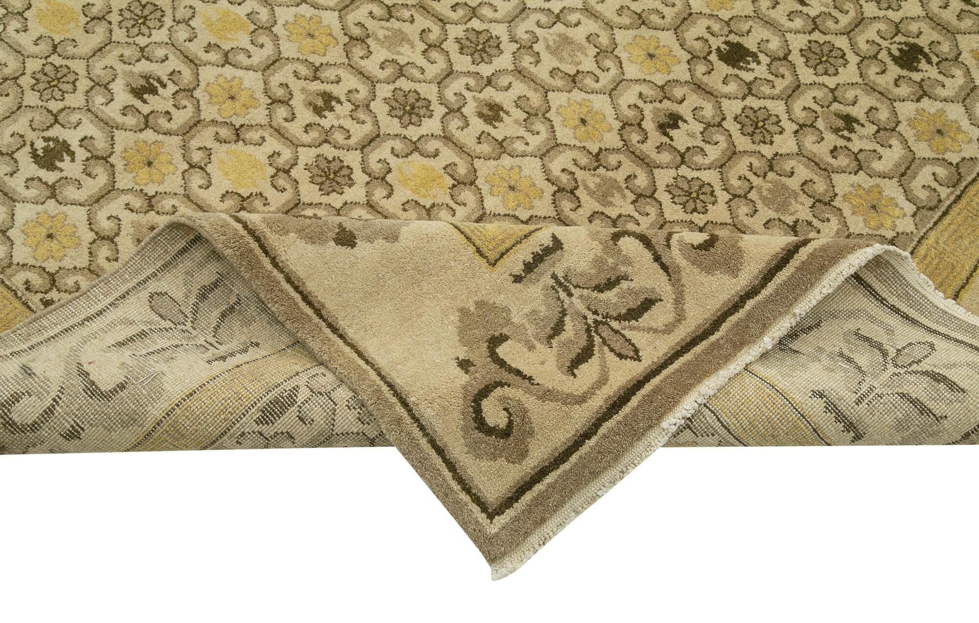 10 x 15 Beige Oushak Rug - 3508