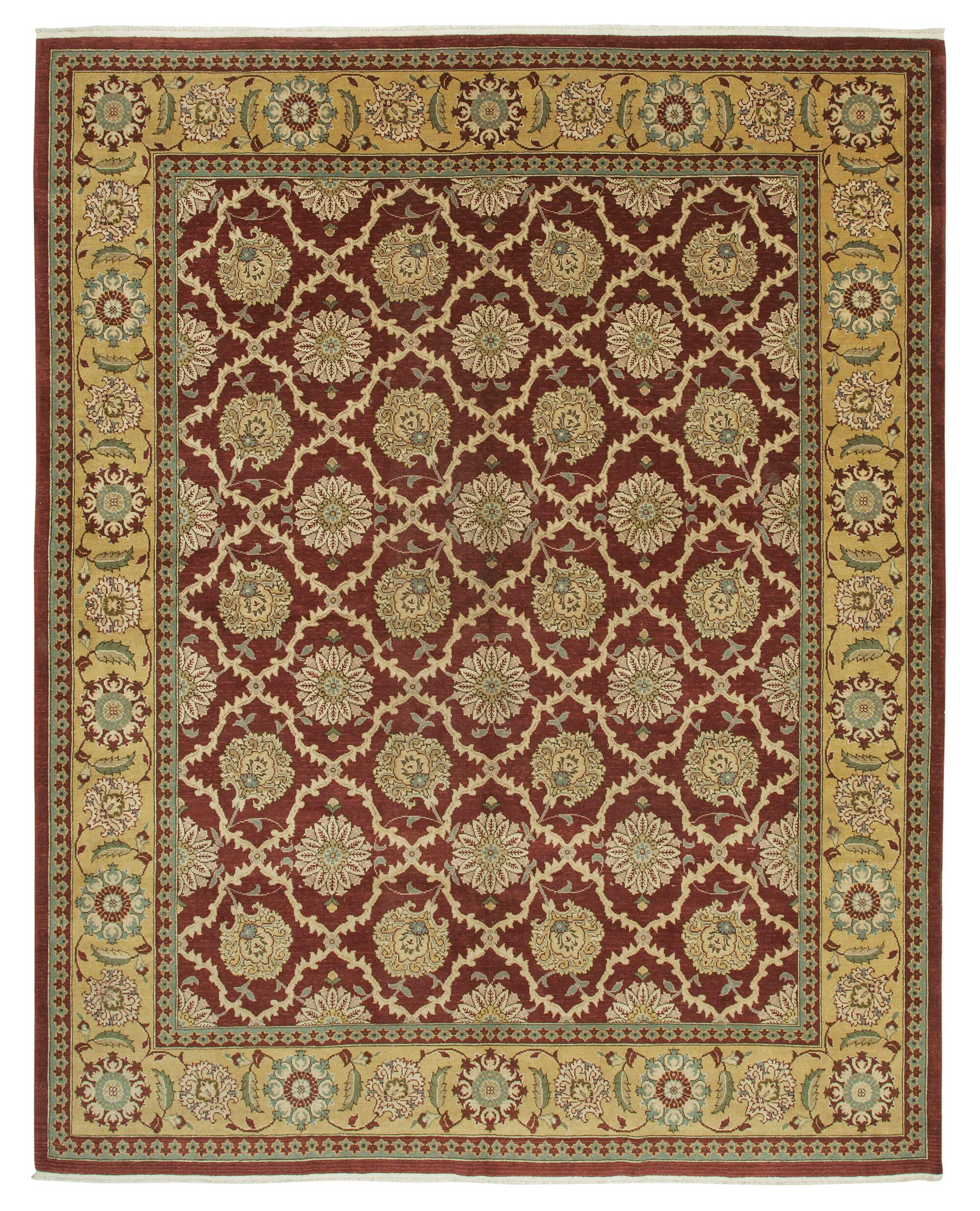 10 x 13 Red Oushak Rug - 3510