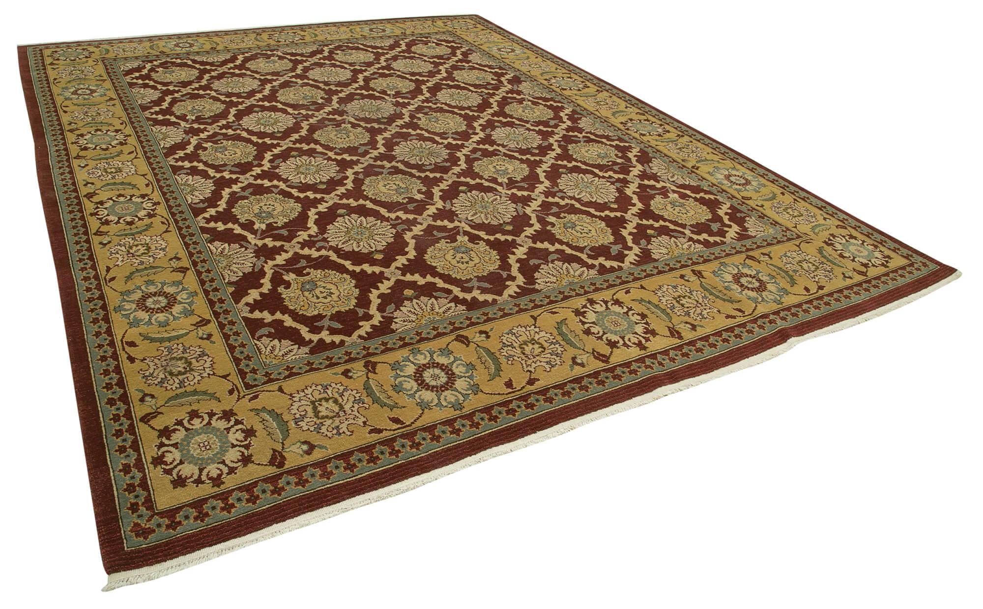 10 x 13 Red Oushak Rug - 3510