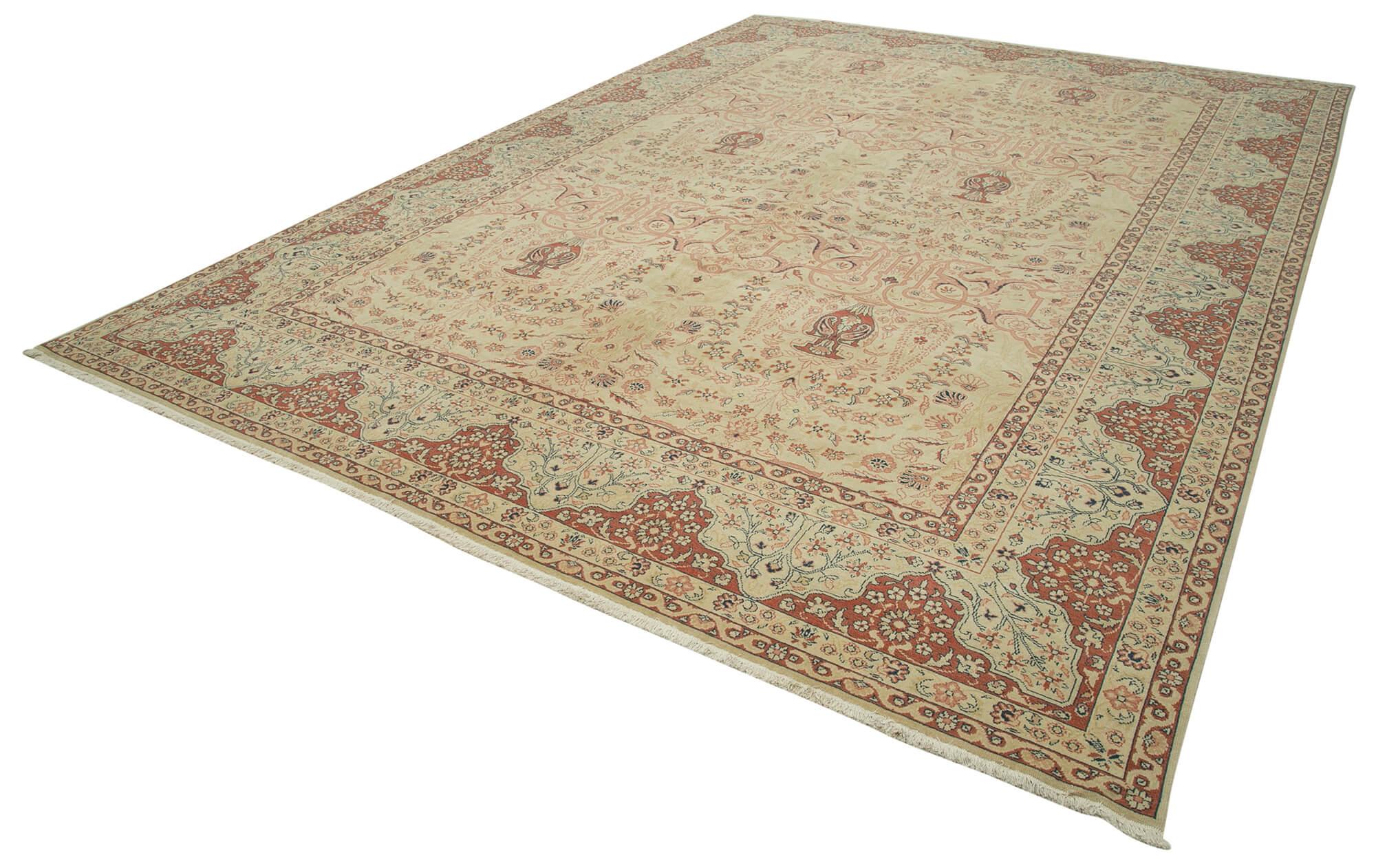 10 x 14 Beige Oushak Rug - 3511