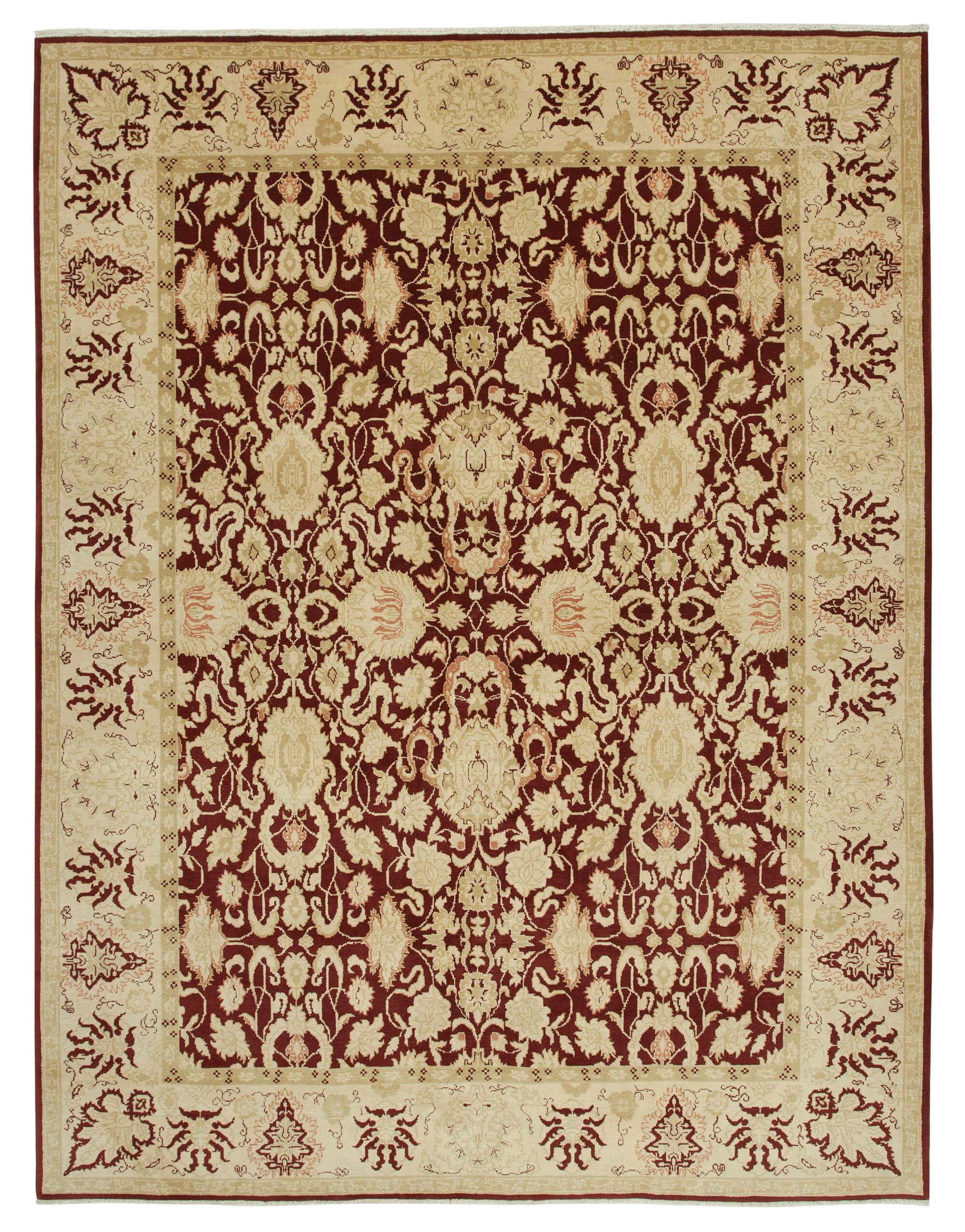 9 x 12 Beige Oushak Rug - 3512