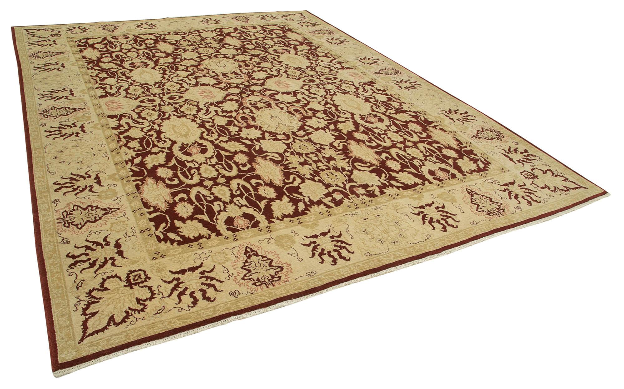 9 x 12 Beige Oushak Rug - 3512