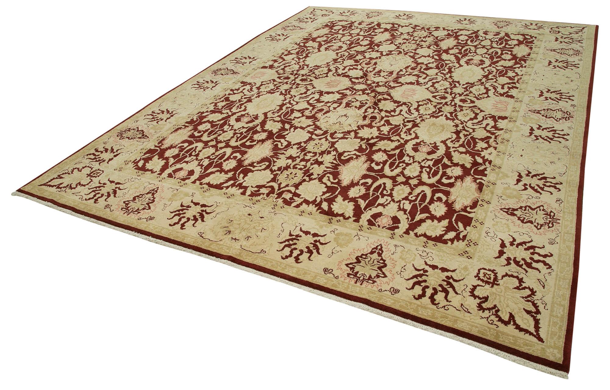 9 x 12 Beige Oushak Rug - 3512