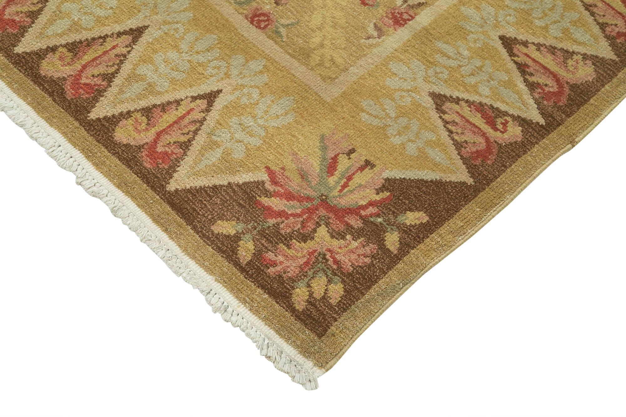 9 x 13 Beige Oushak Rug - 3513